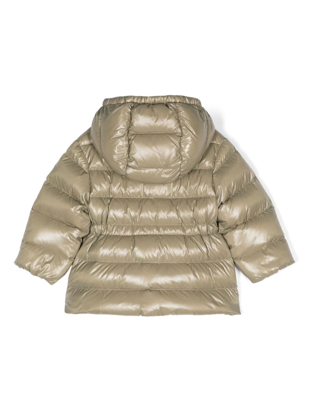 Moncler Adriel Down Jacket For Baby Girl With Logo In Green