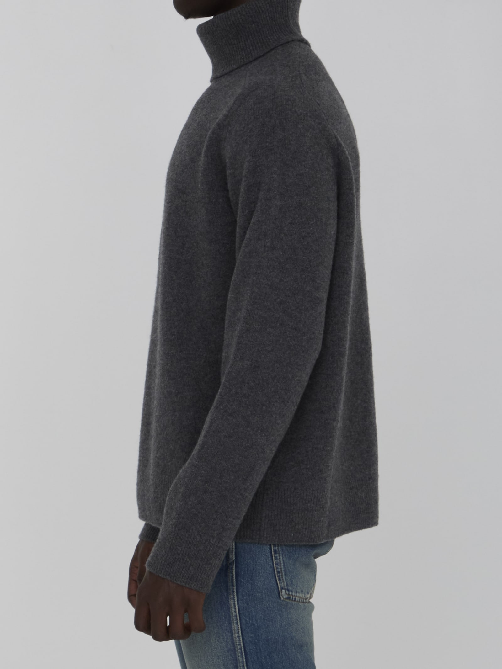 Shop Maison Margiela Wool Jumper In Black