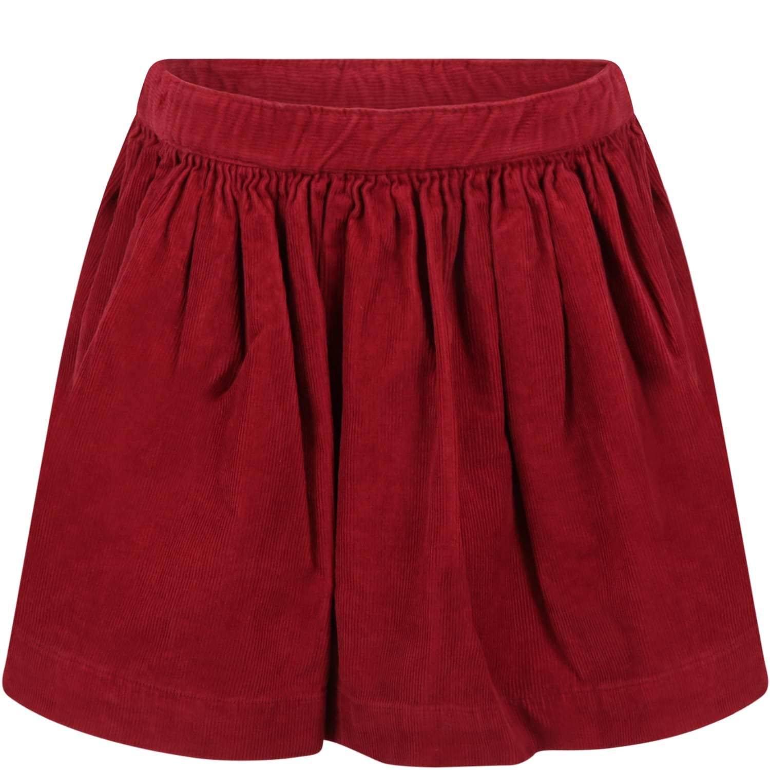 Bonpoint Burgundy Skirt For Girl