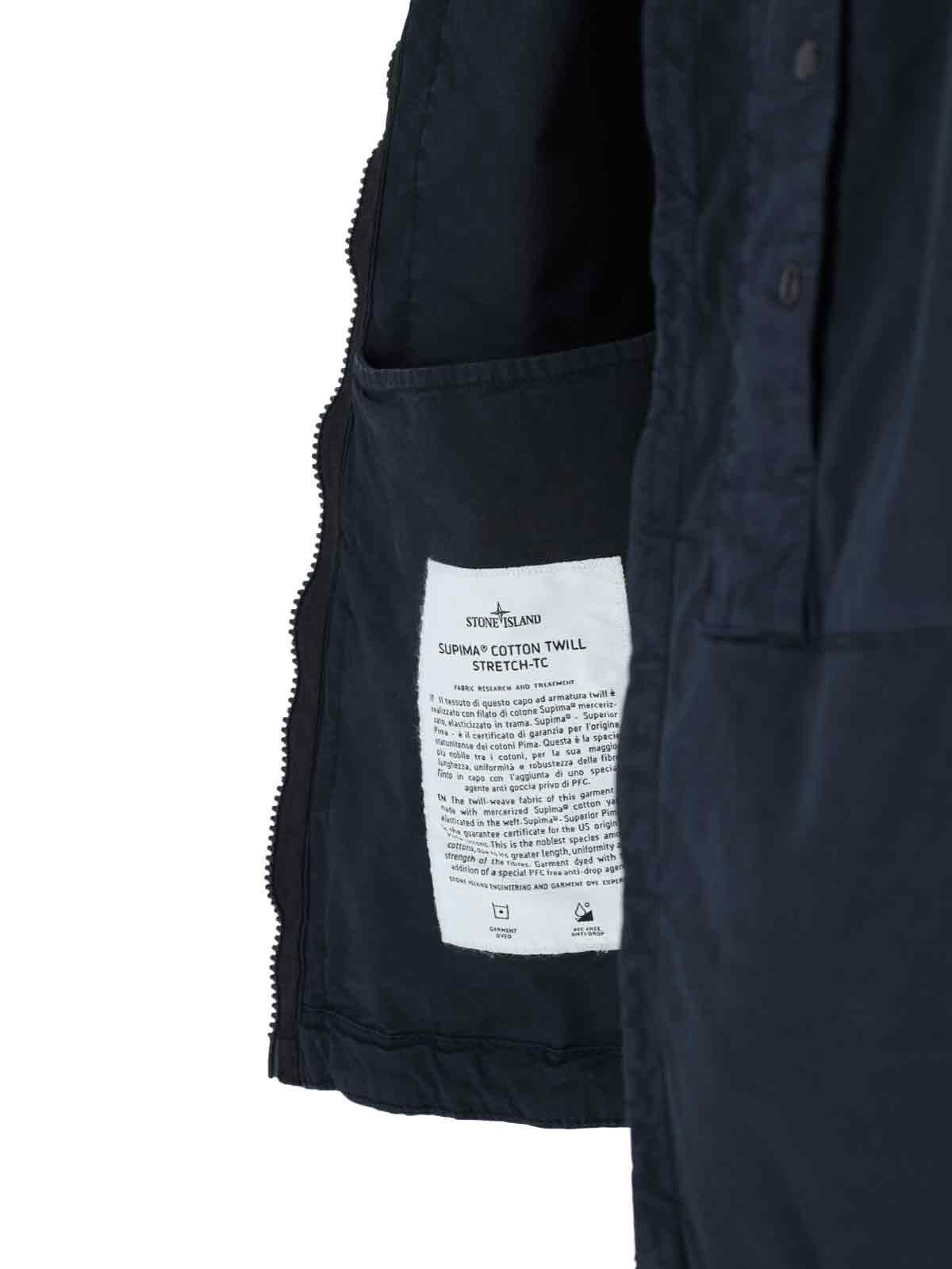 Stone Island Supima Cotton Twill Stretch-tc Jacket