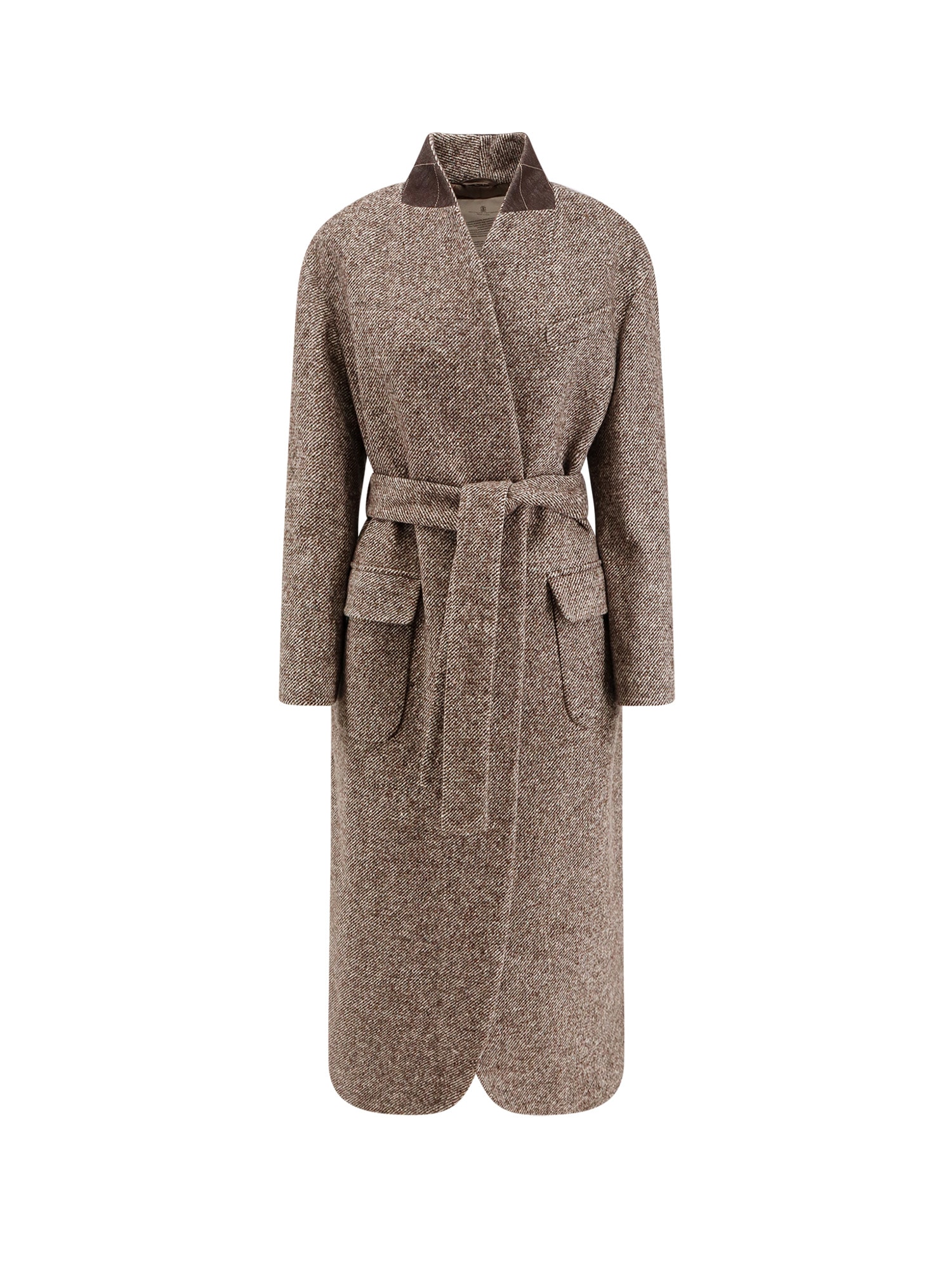 Brunello Cucinelli Wool Blend Padded Coat