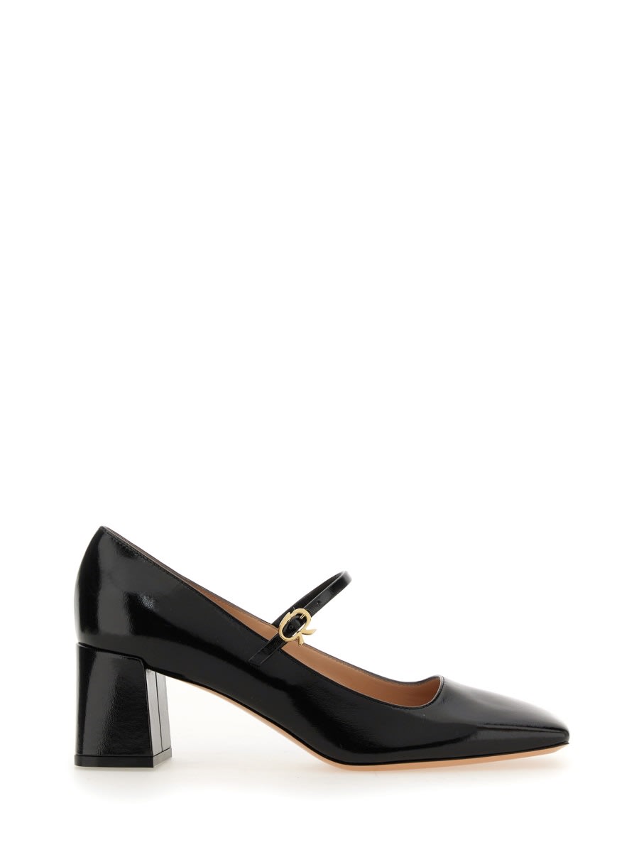 Shop Gianvito Rossi Mary Ribbon Pumps In Black