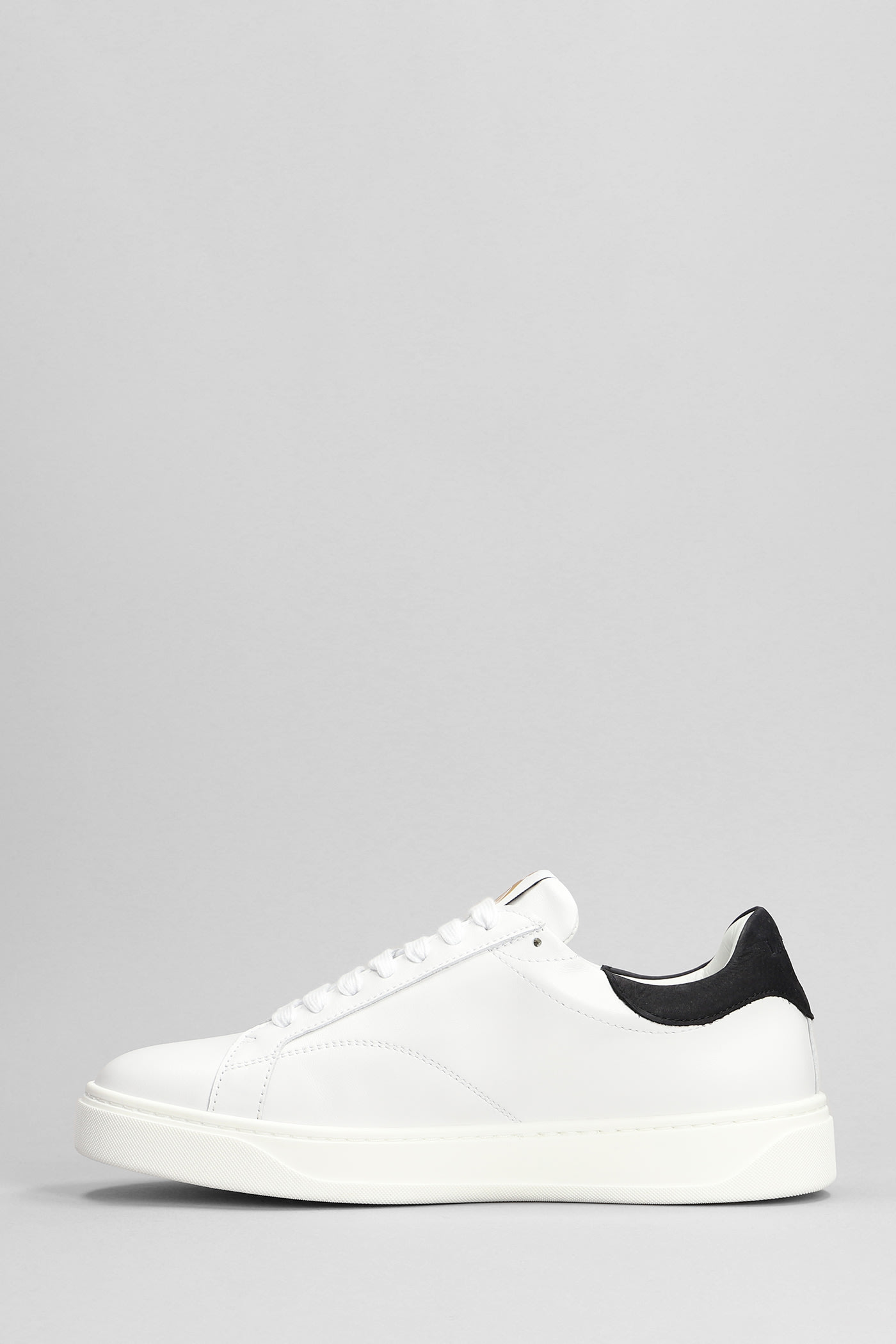 Shop Lanvin Ddb0 Sneakers In White Leather