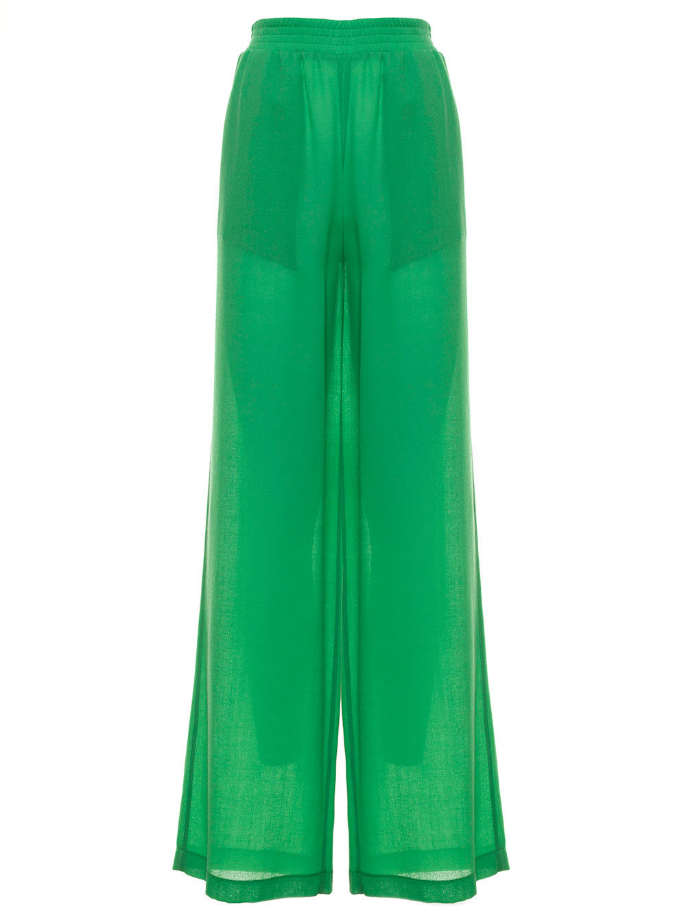Federica Tosi Wool And Cotton Green Trousers