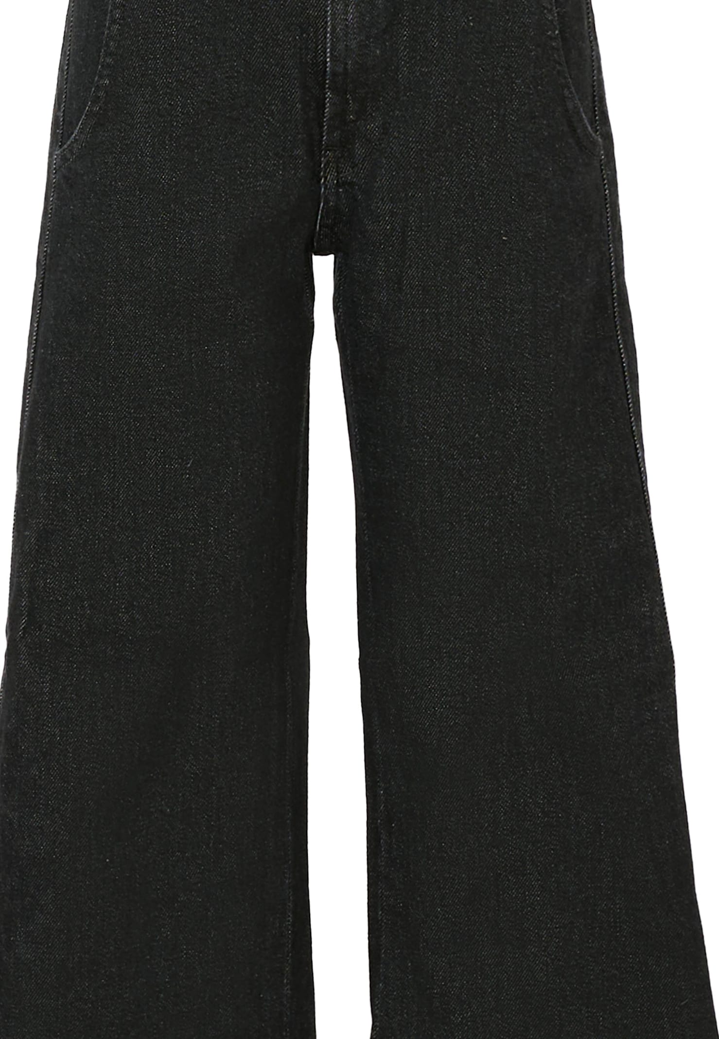 Dondup Black Jeans For Girl With Logo Patch In Gray