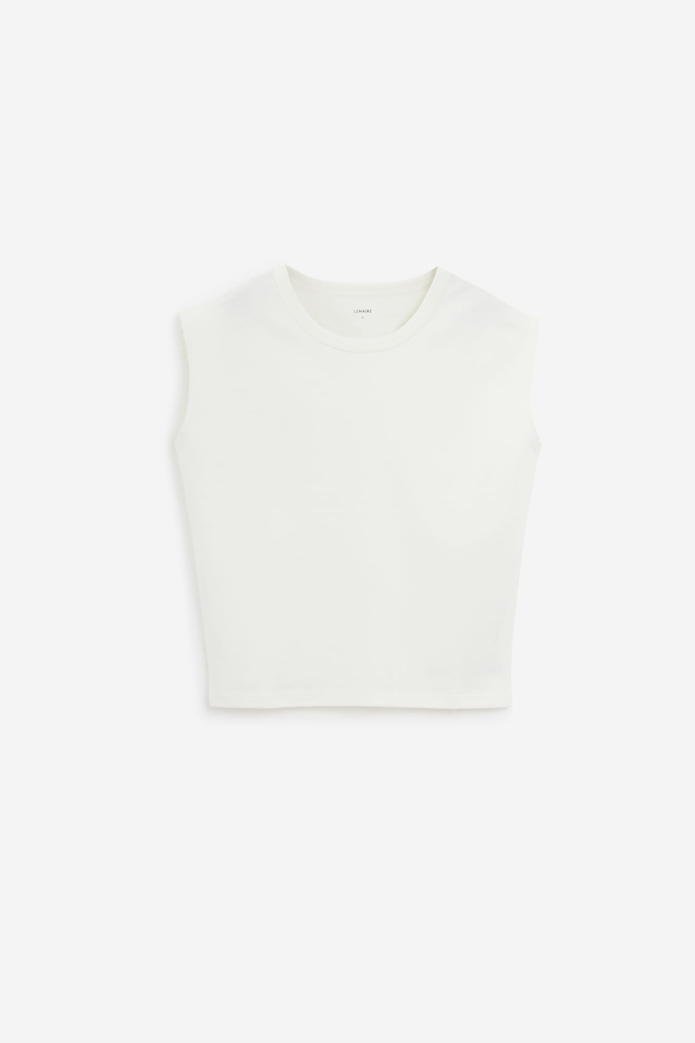 Shop Lemaire Cap Sleeve T-shirt In White