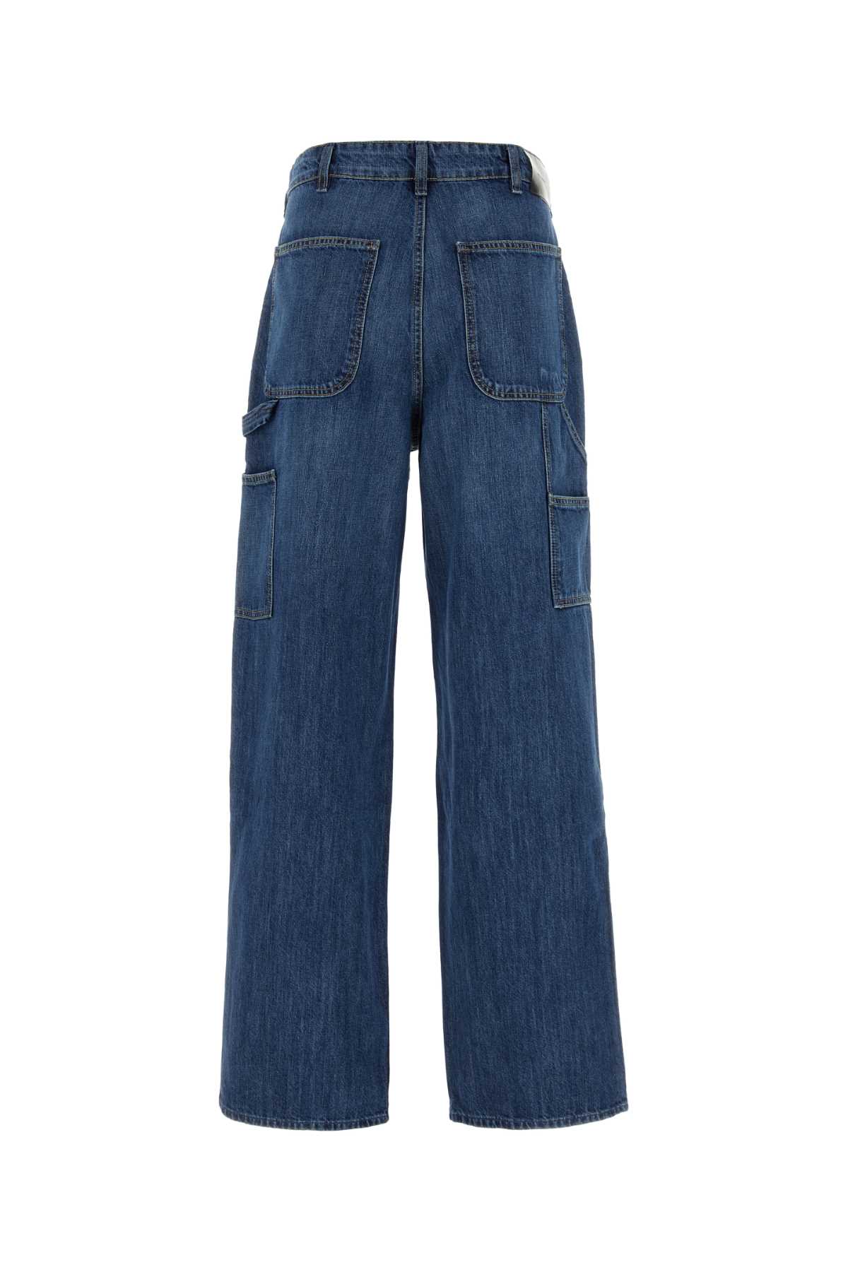 Shop Our Legacy Denim Wide-leg Trade Jeans In Blue