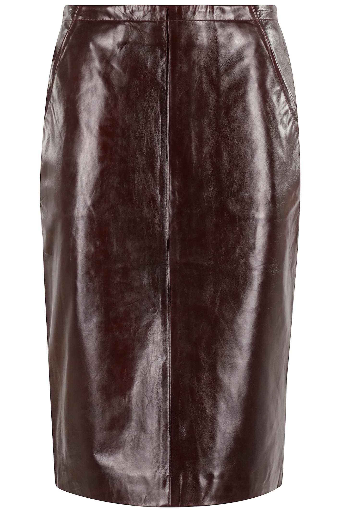 Midi Leather Skirt