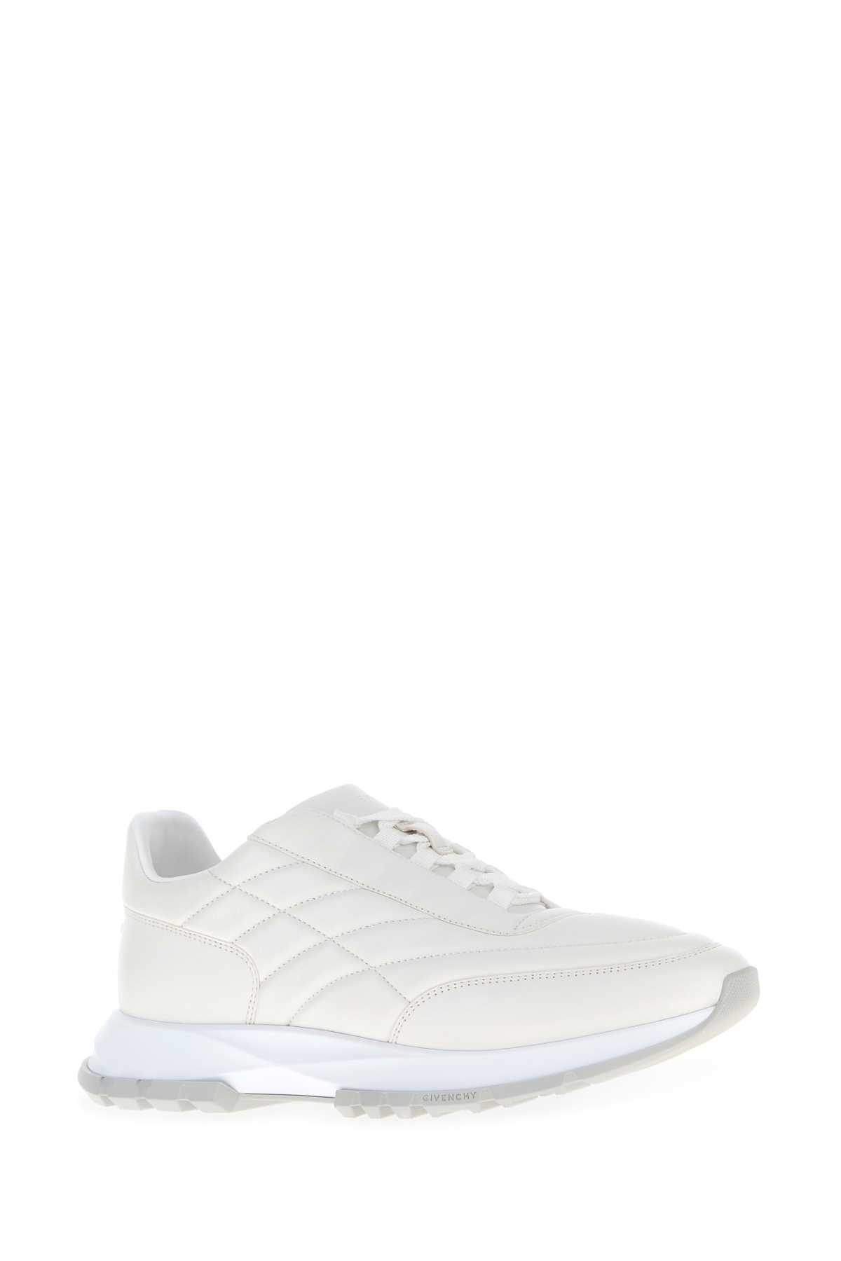 Givenchy Trainers Sneakers In Shiny Padded Leather In White