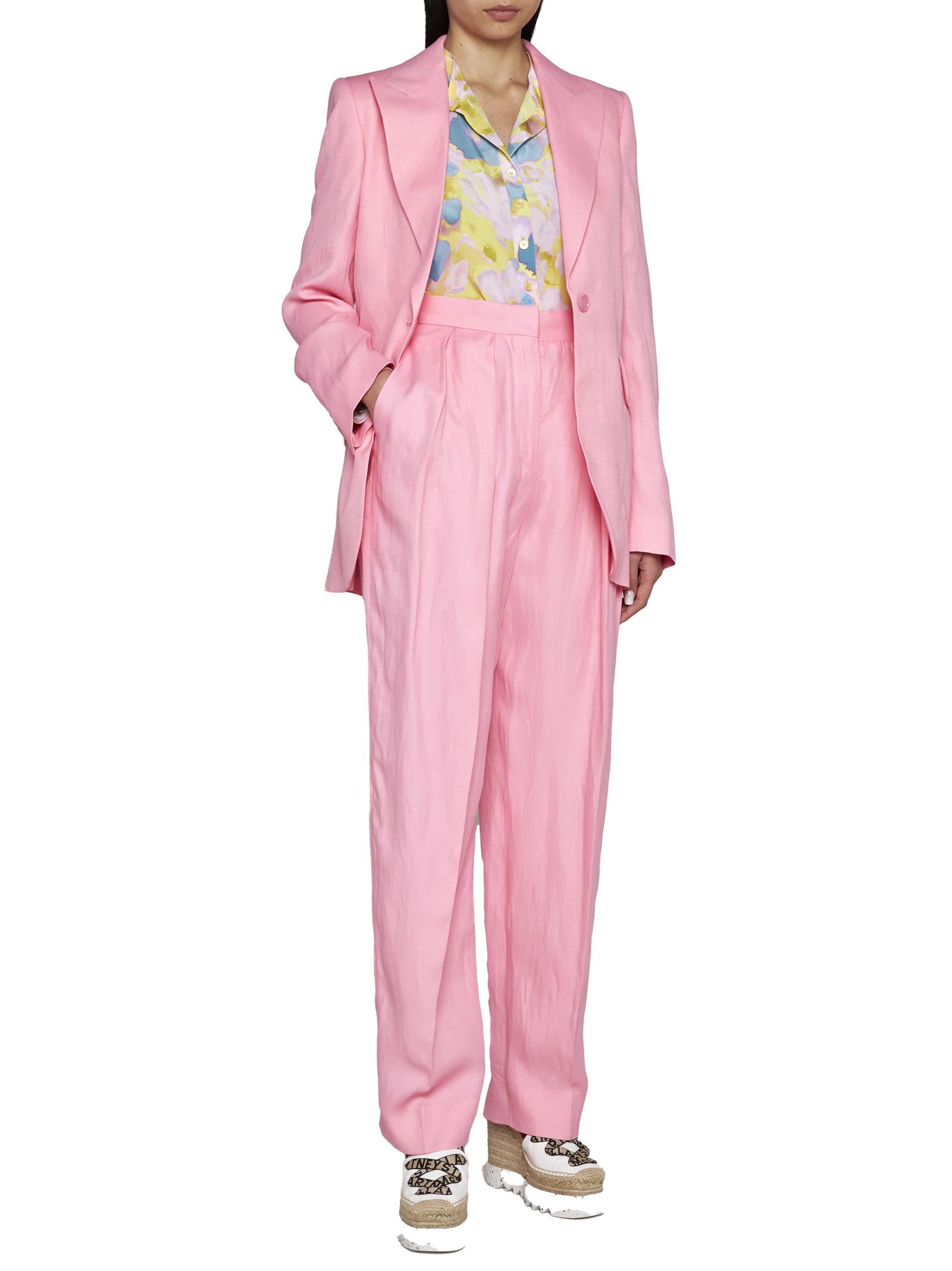 Stella Mccartney Pants In Hibiscus (pink)