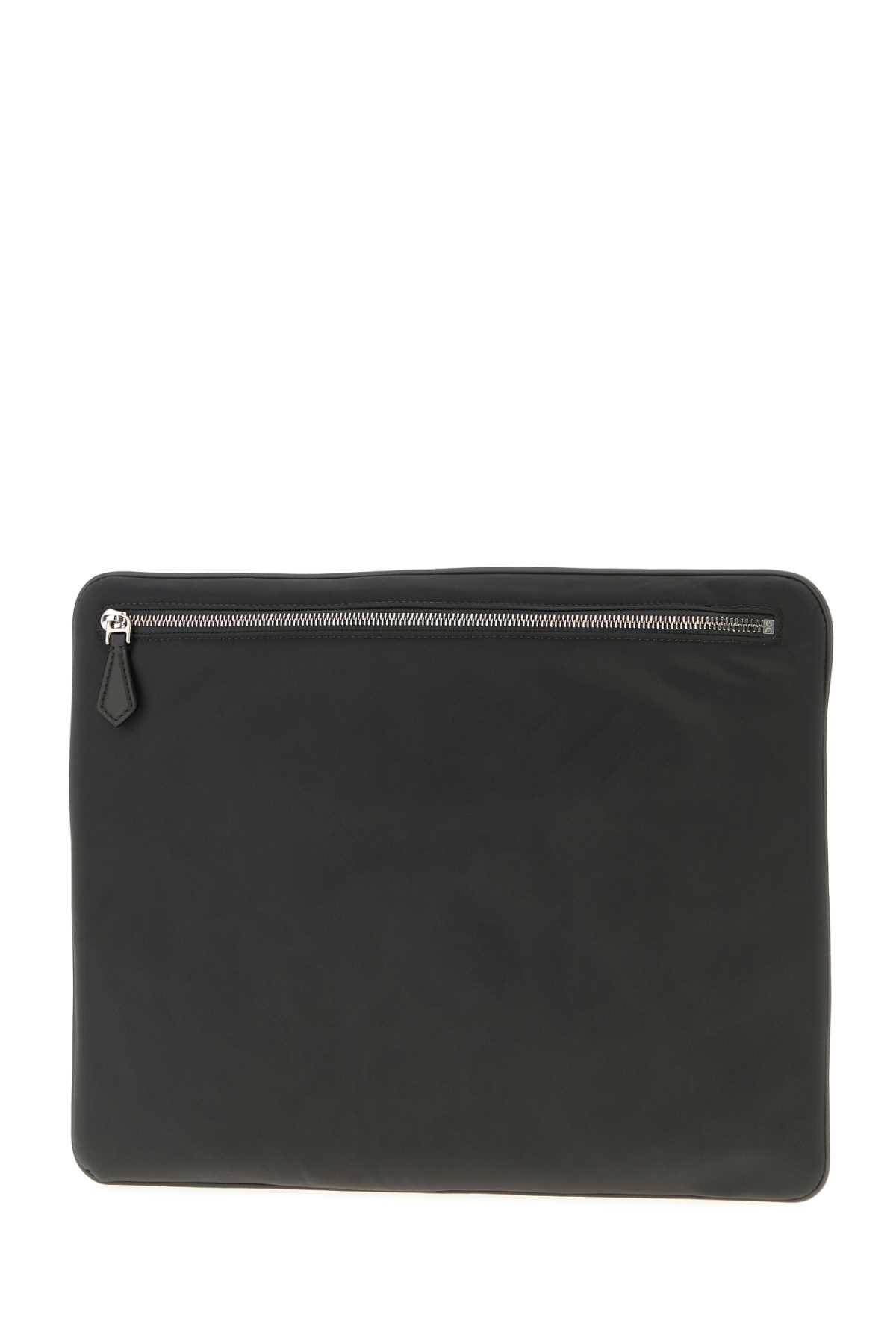 Dolce & Gabbana Rectangular Smooth Fabric Evening Clutch In Gray