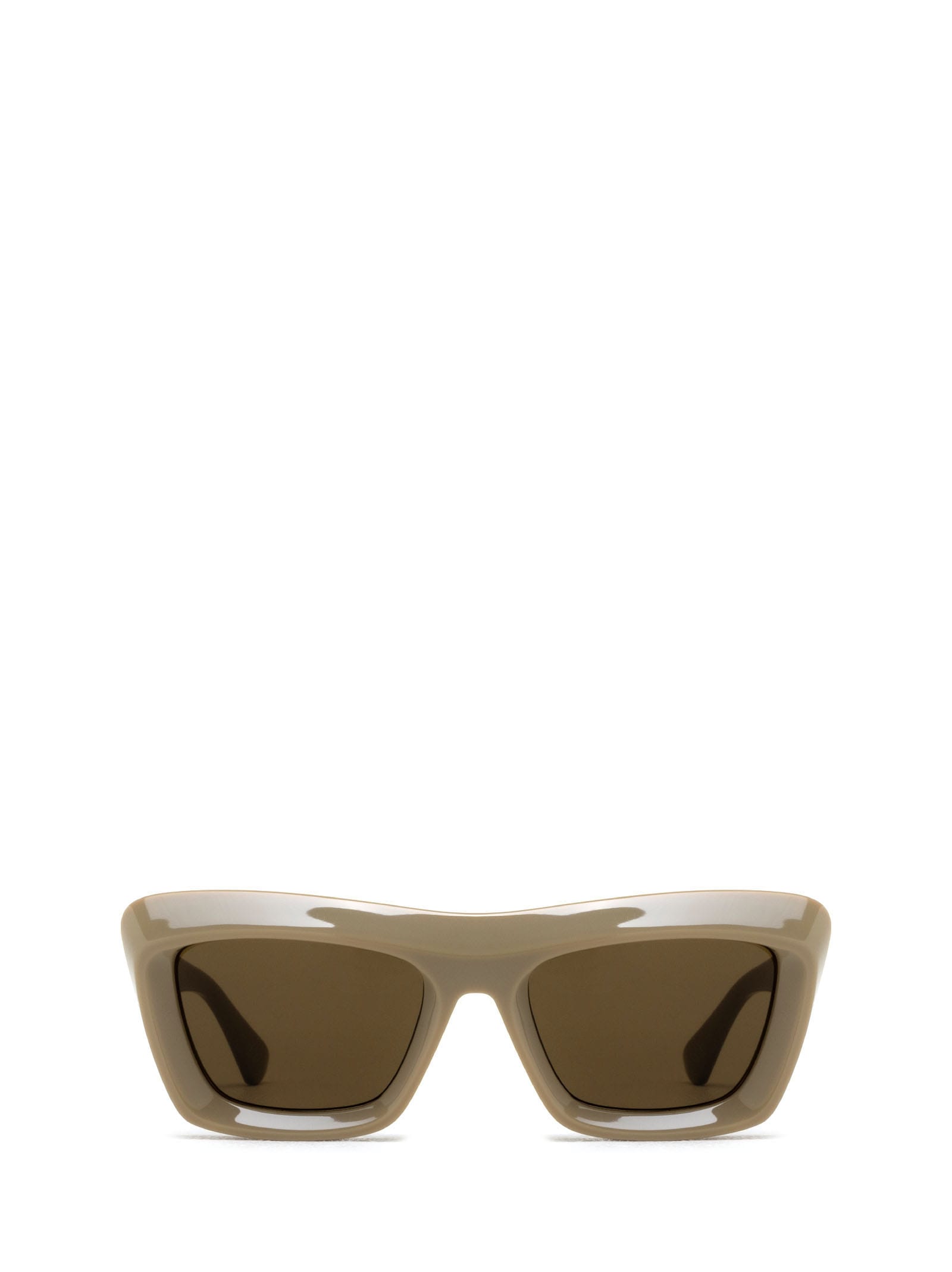 Shop Bottega Veneta Bv1283s Brown Sunglasses