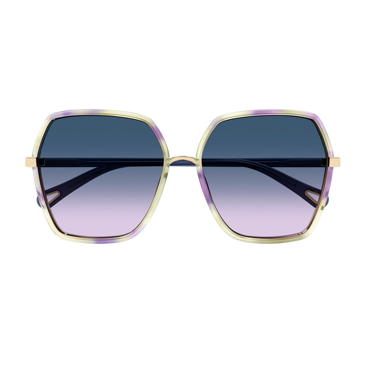 Chloé Ch0262s Linea Chloé 002 Havana Blue Sunglasses