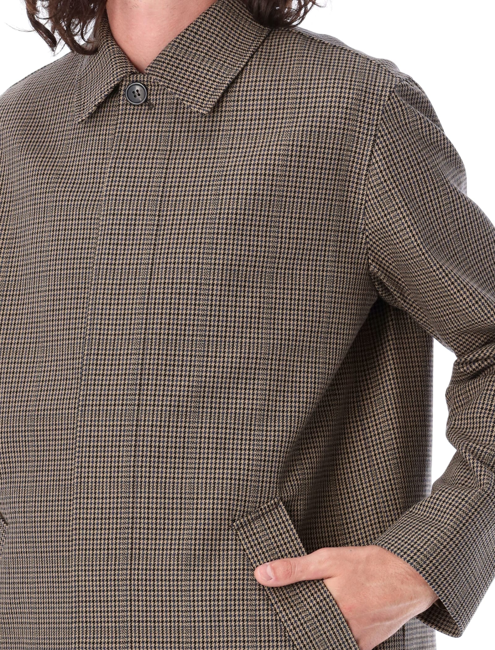 APC EMILIEN HOUNDSTOOTH COAT