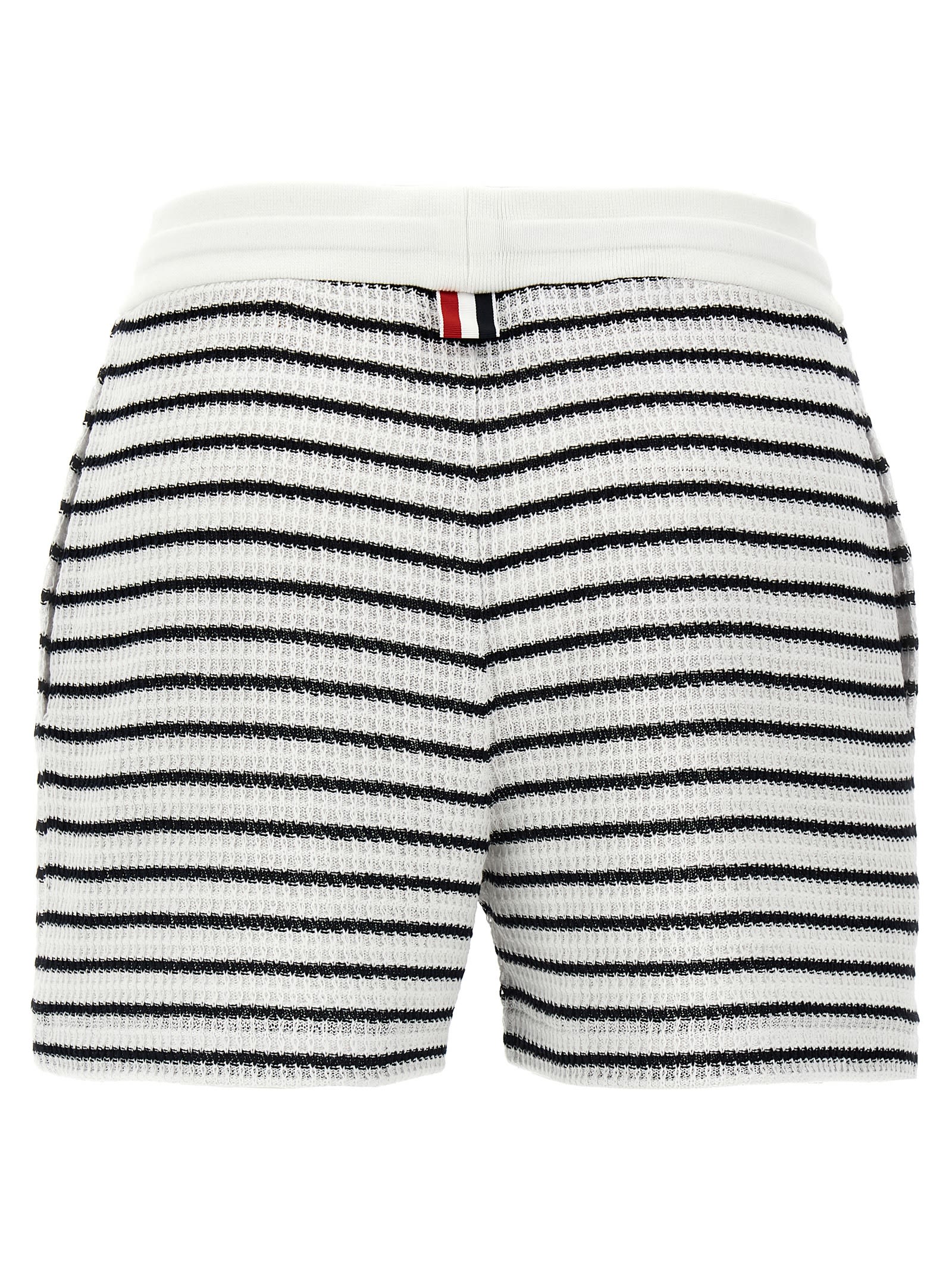 Thom Browne Short Stripes Bermuda And Short In Multicolor
