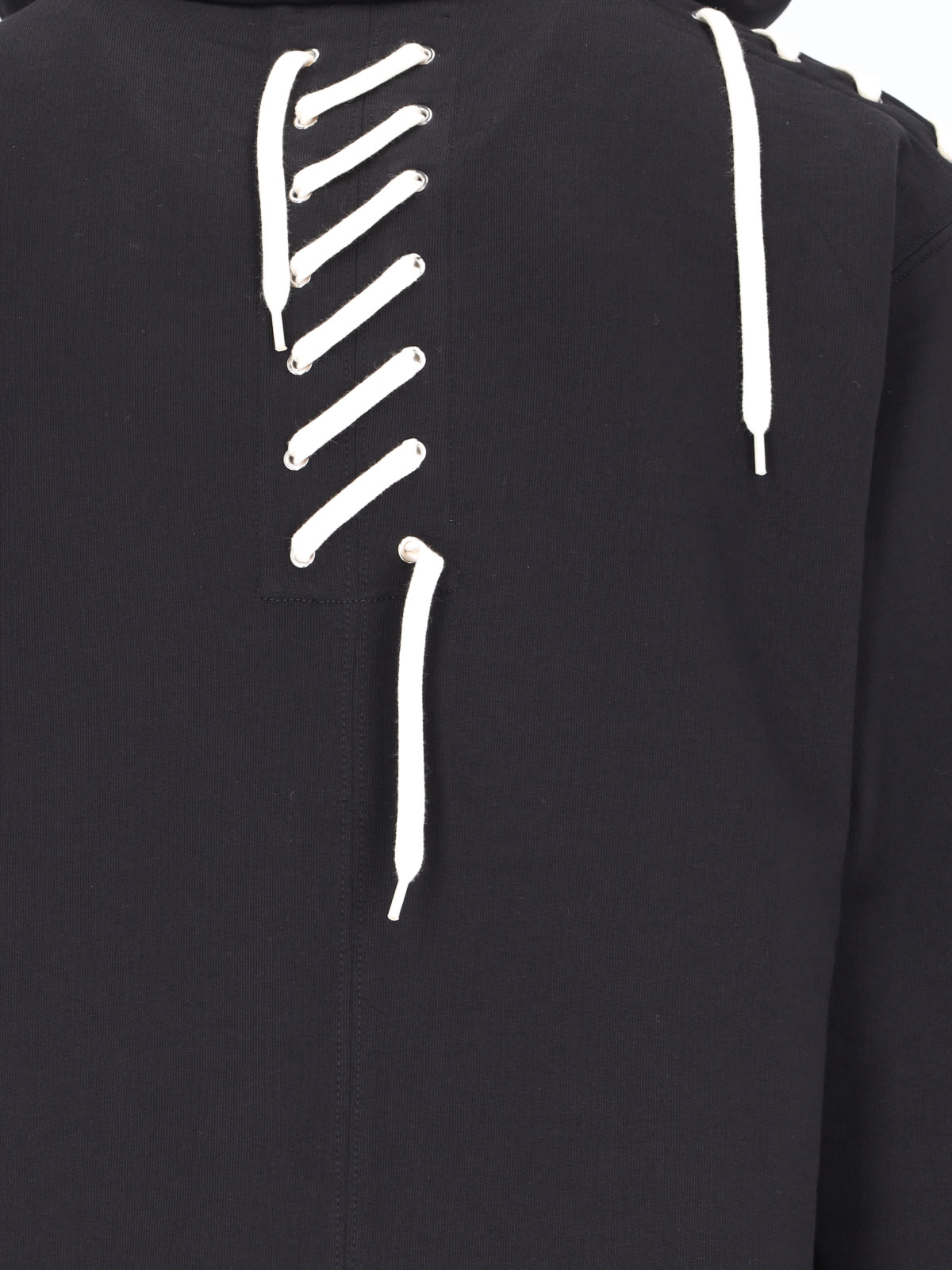 Shop Craig Green Lace-up Hoodie In Black