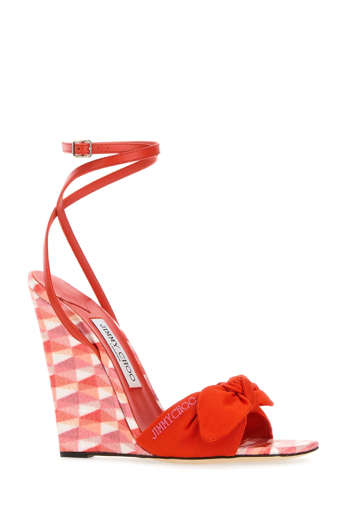 Shop Jimmy Choo Sandali In Paprikacandypinkmix