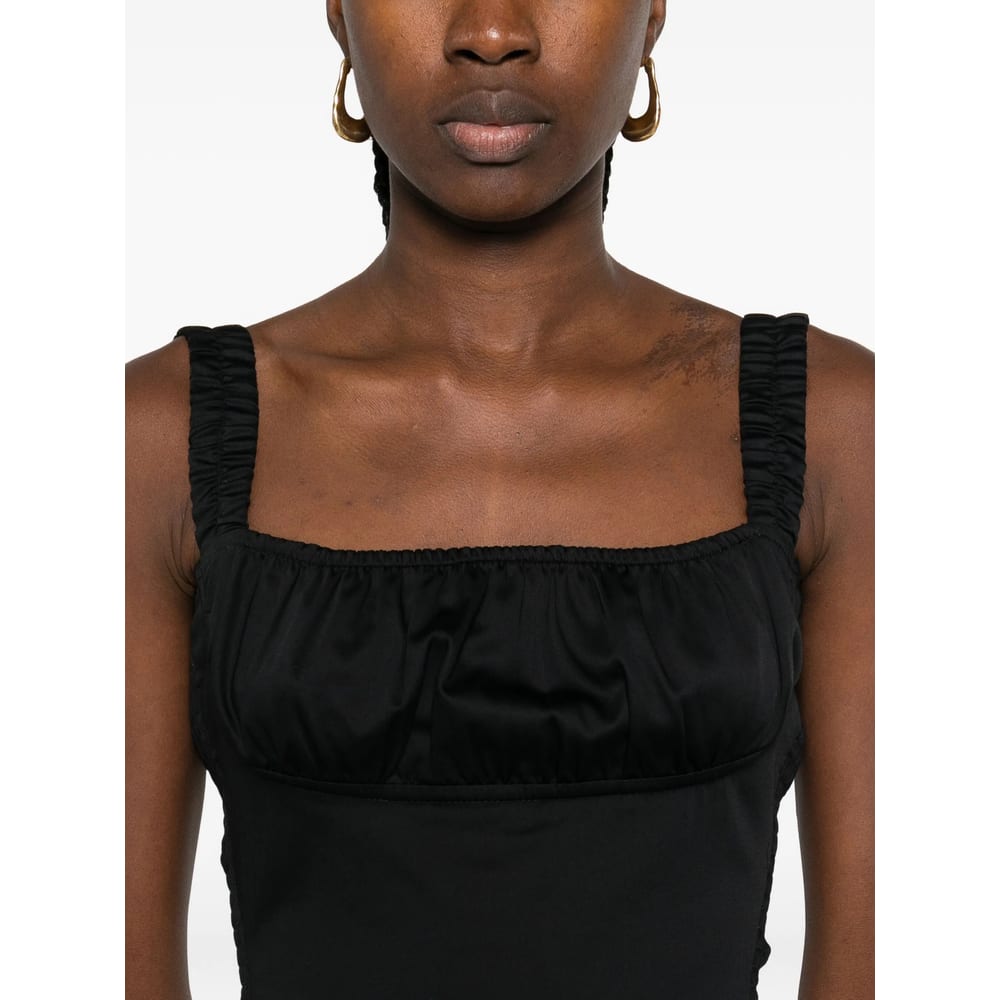 Gimaguas Square-neck Bodysuit In Black