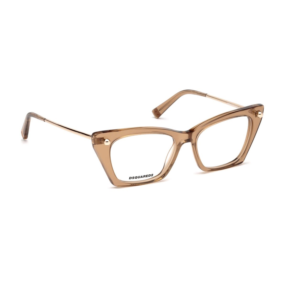 Shop Dsquared2 Dq5245 Glasses In Beige