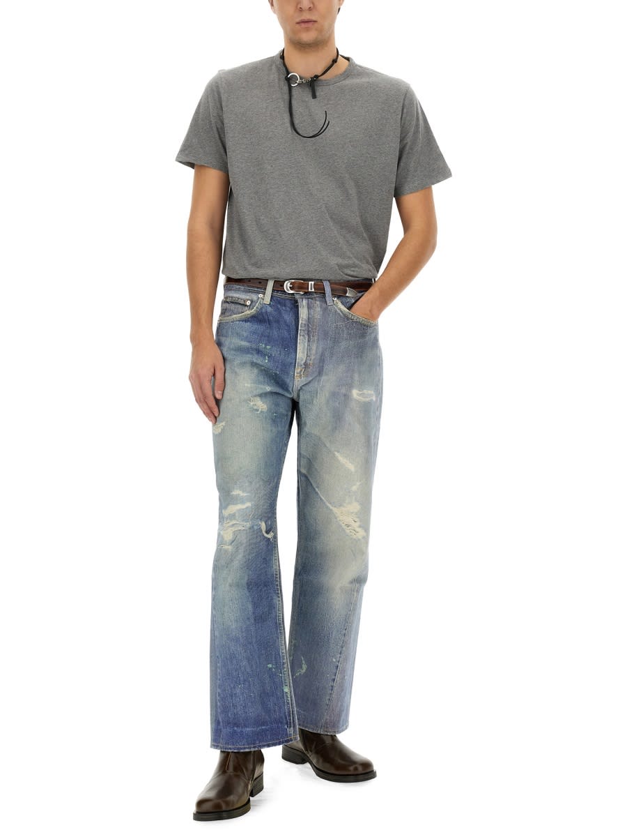 Our Legacy Gray New Box T-shirt In Grey