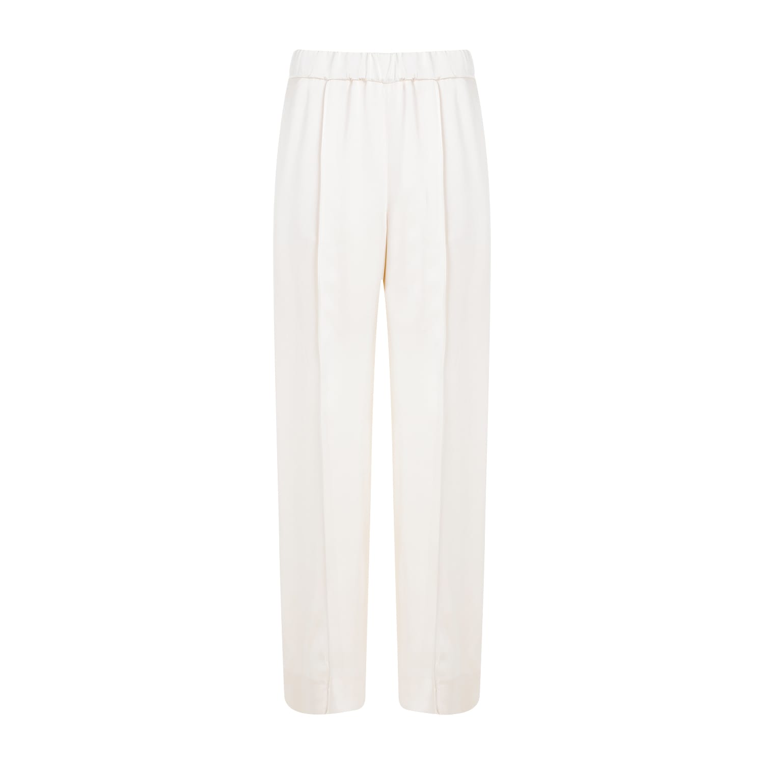 Shop Jil Sander Viscose Pants In Cornsilk