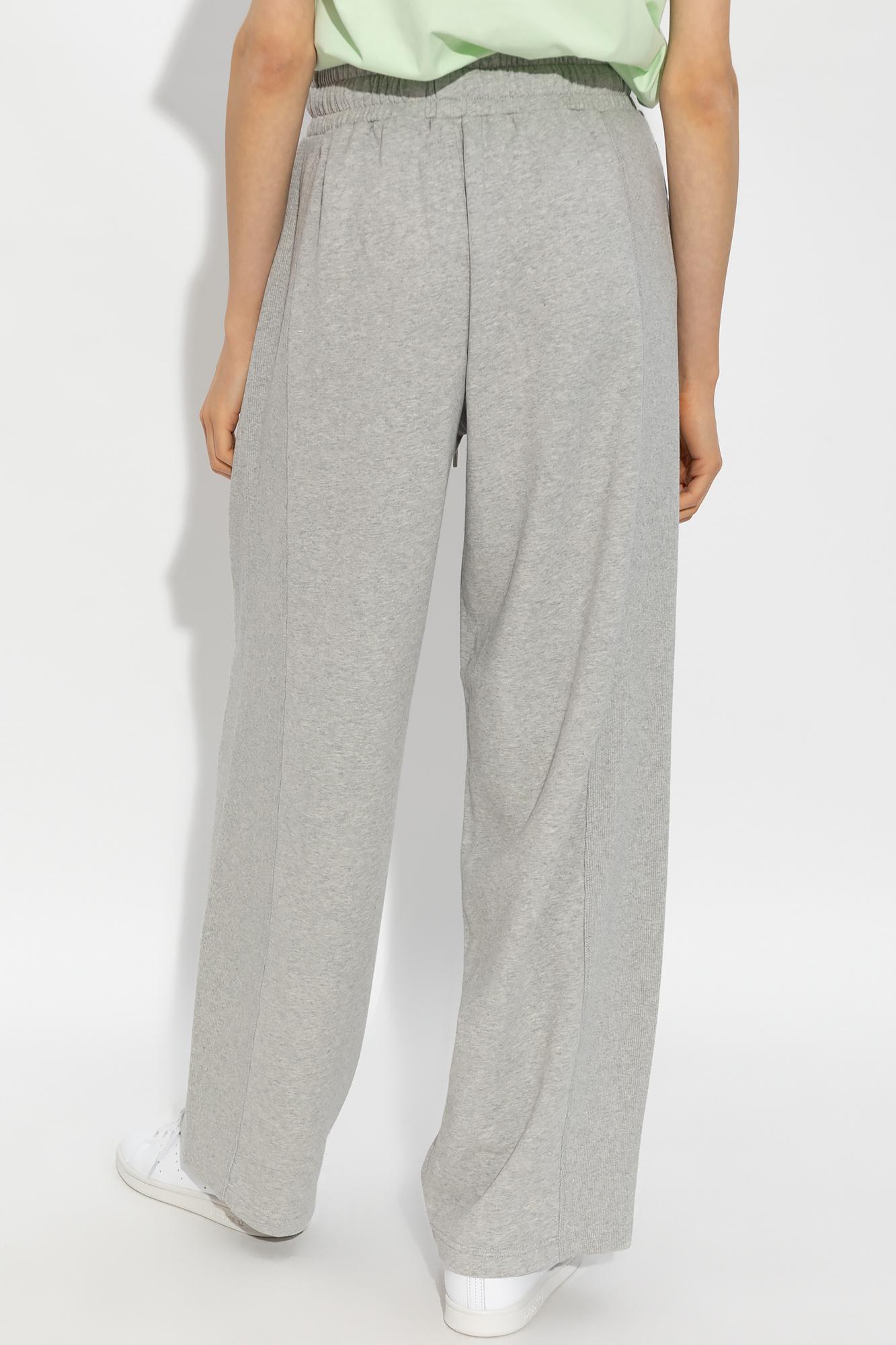 Shop Stella Mccartney Sweatpants With Logo In Grigio