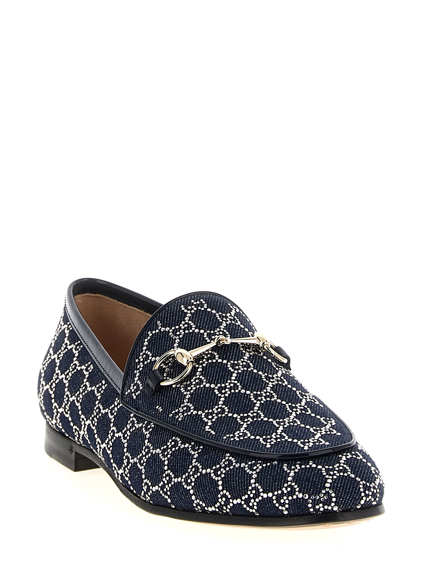 Gucci Jordaan Loafers Featuring Horsebit Detail In Blue