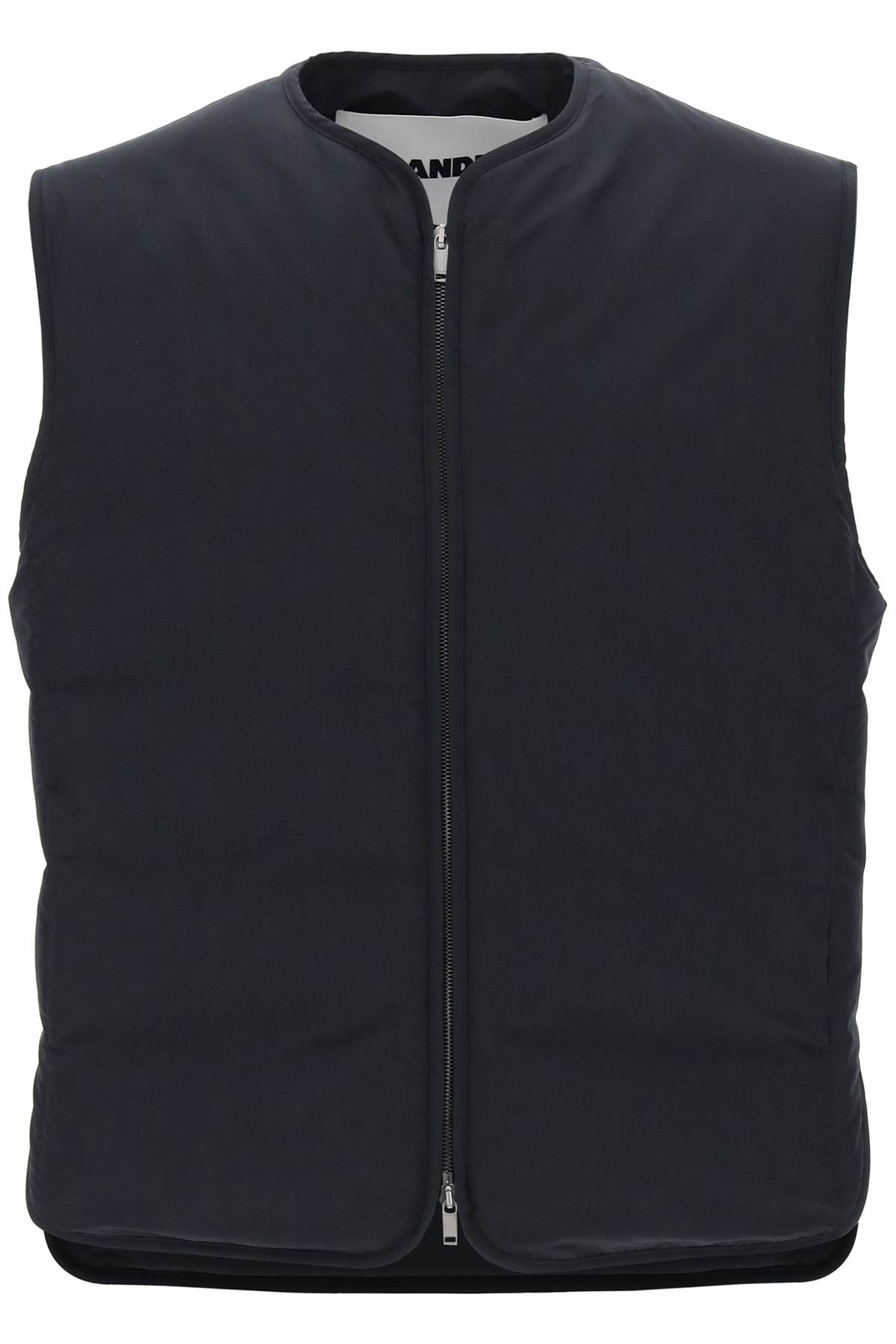 Shop Jil Sander Foldable Padded Vest In Black (black)