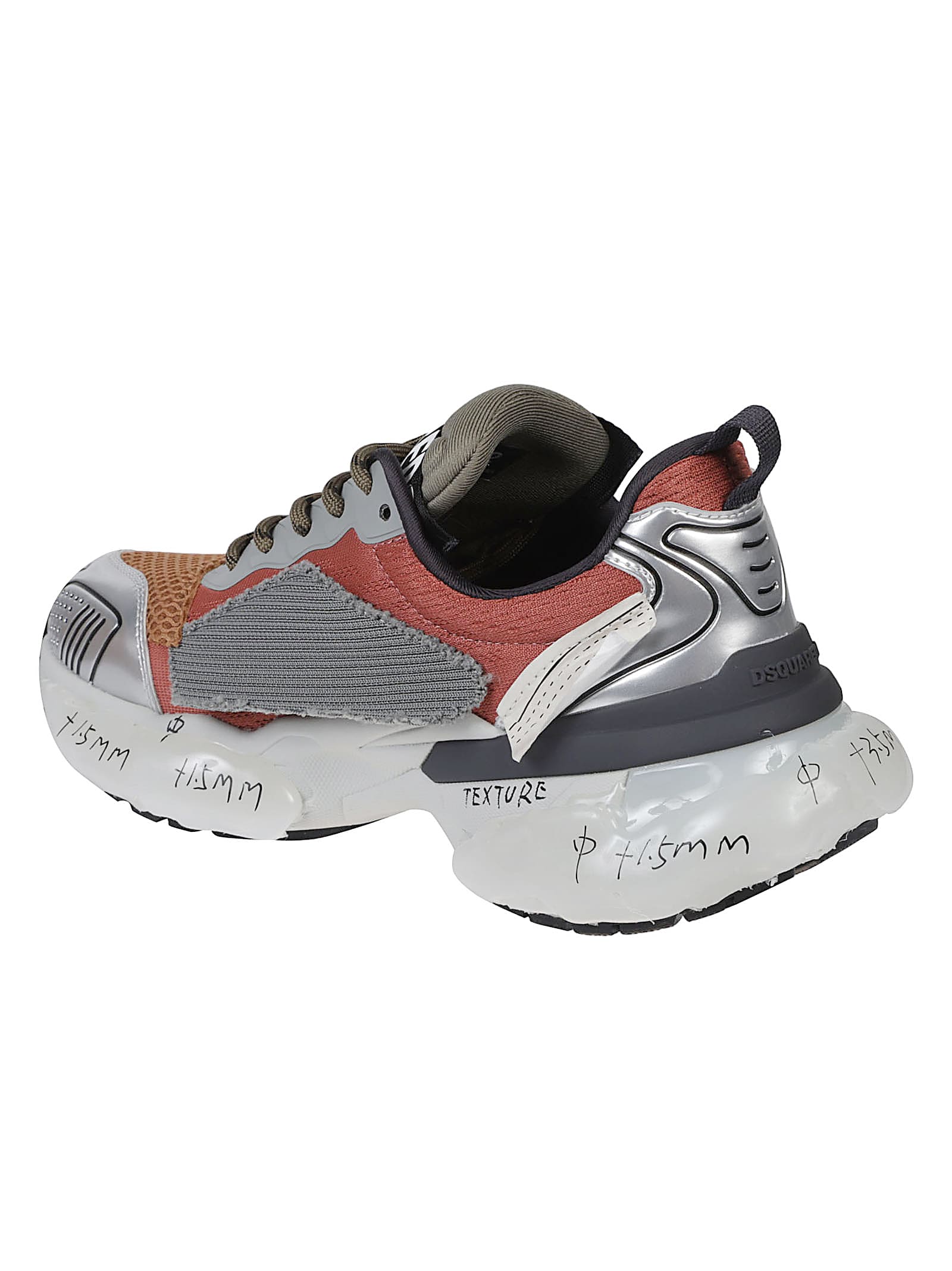 Dsquared2 Faster Lace-up Low Top Sneakers In Multi