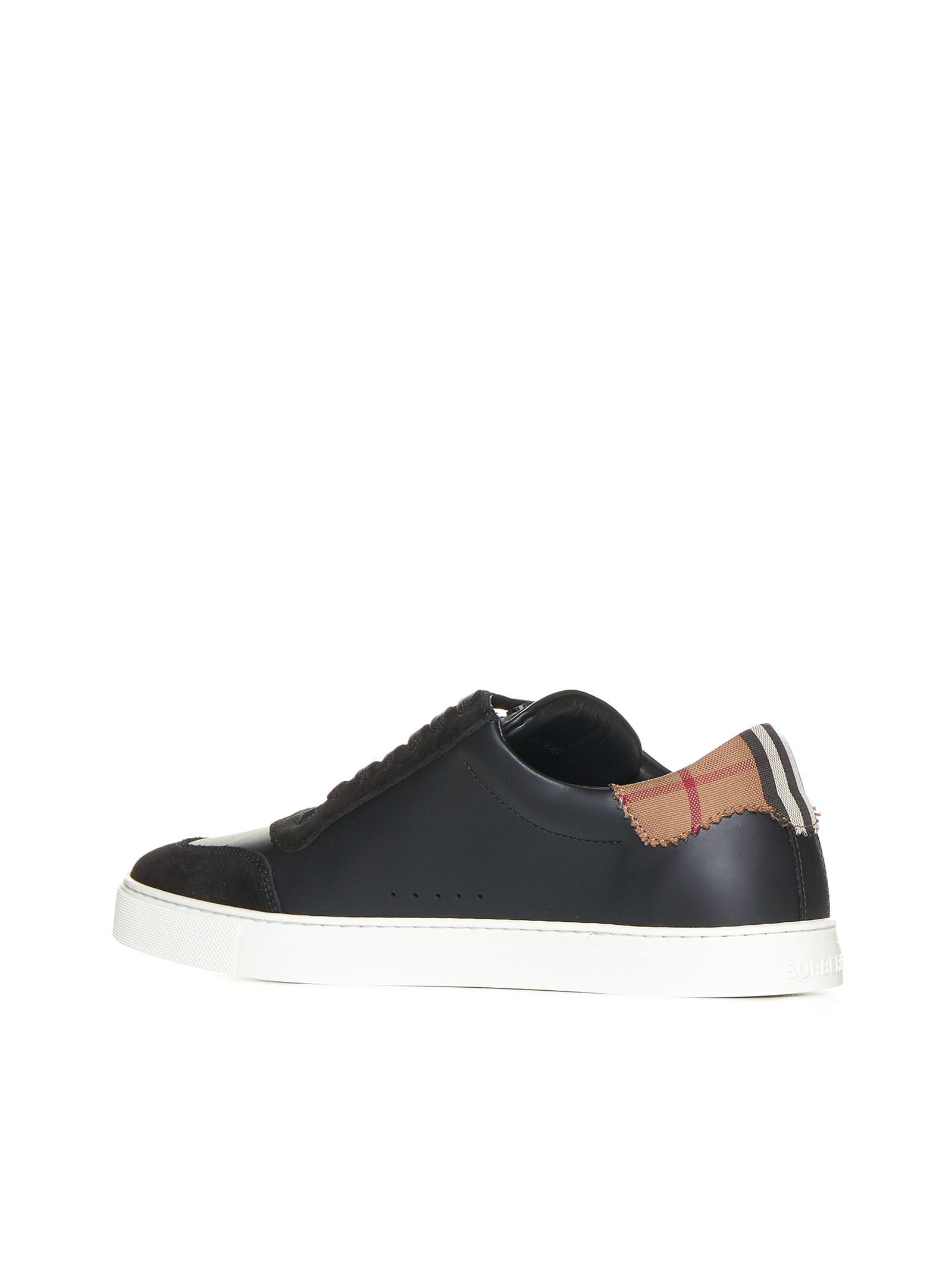 Shop Burberry Sneakers In Black