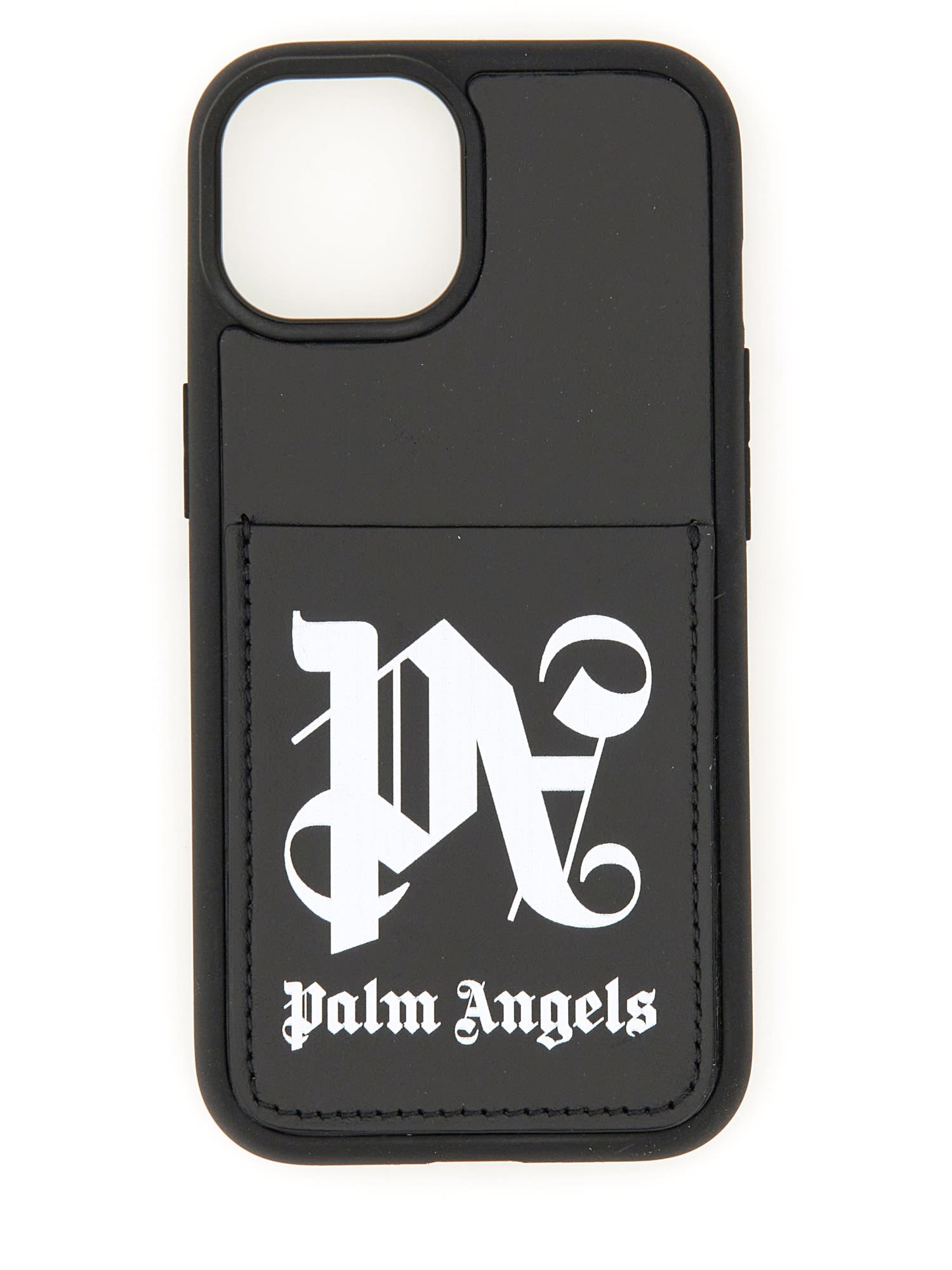 Palm Angels Men's Case For Iphone 15 In Nero