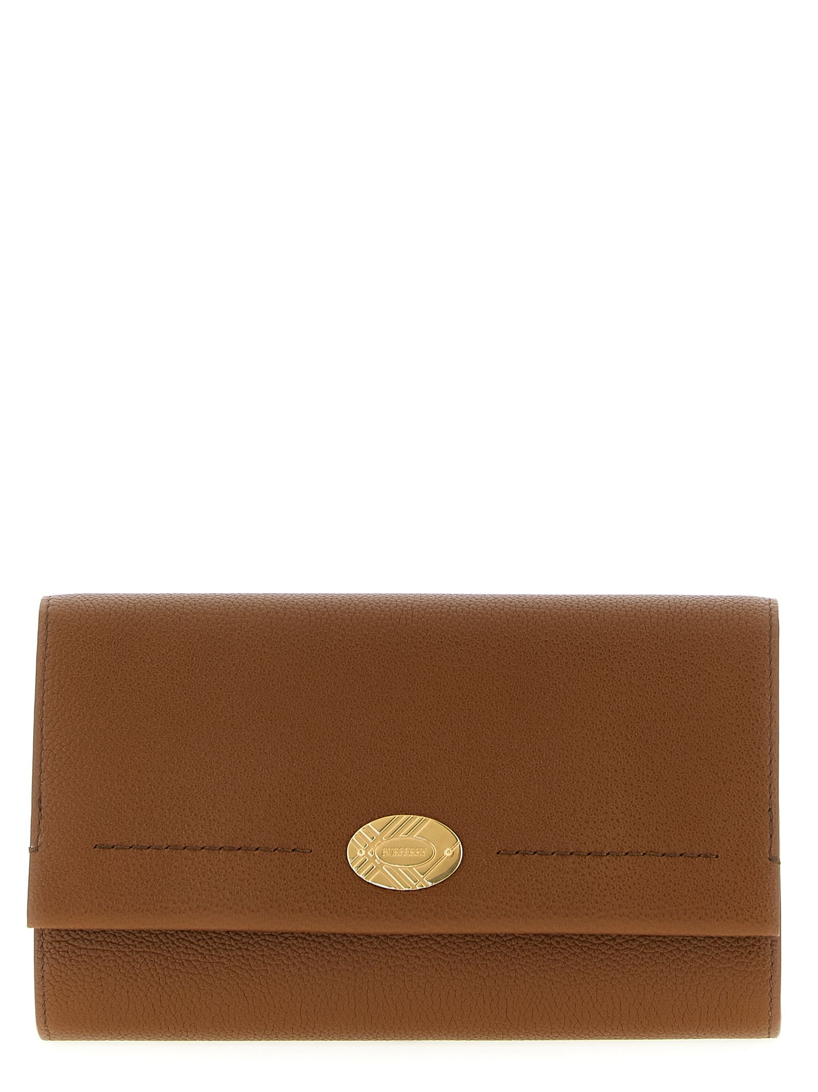 Burberry Cotswolds Wallet On Chain In Brown