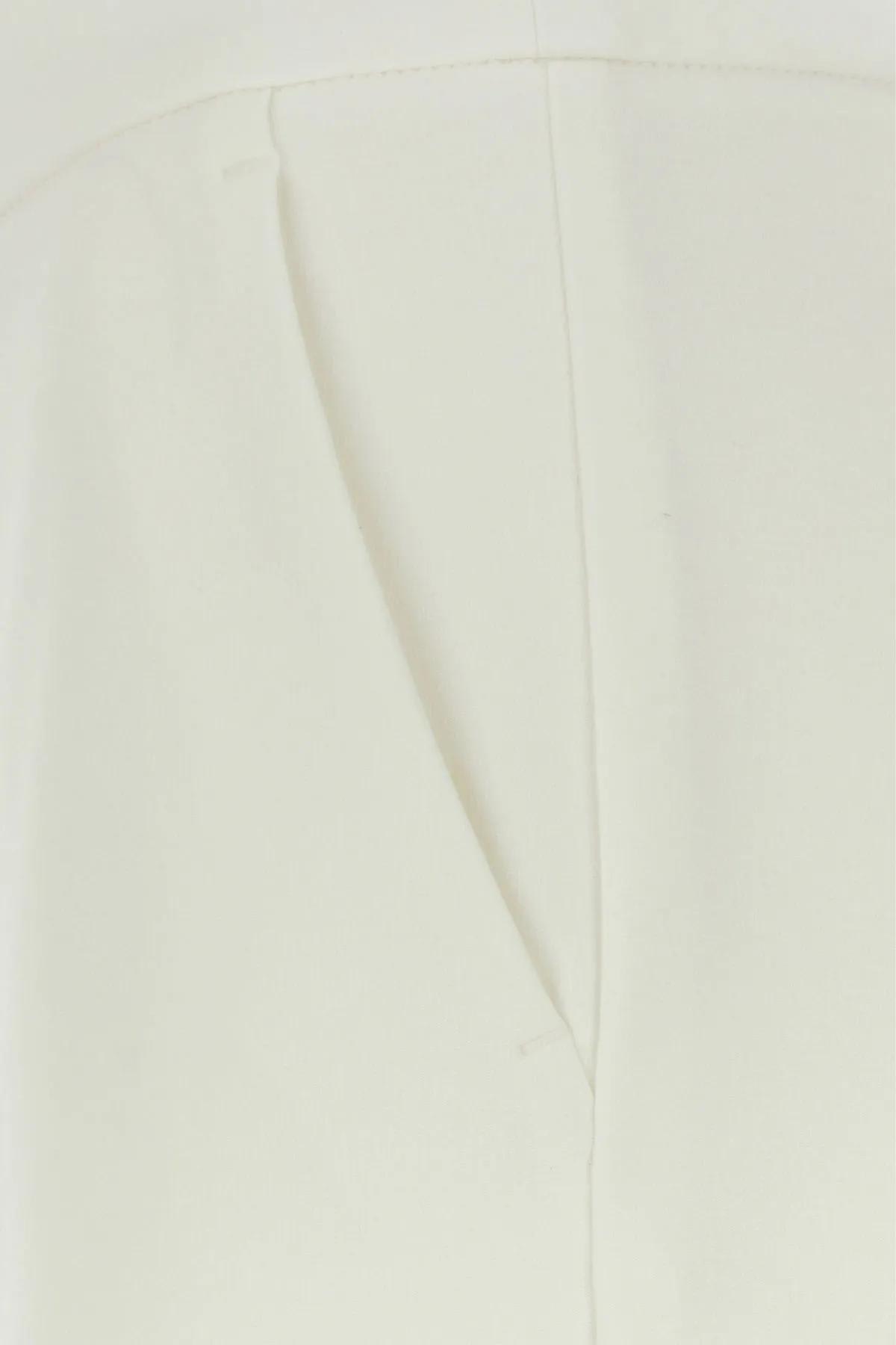 Shop Max Mara White Stretch Viscose Blend Pegno Pant