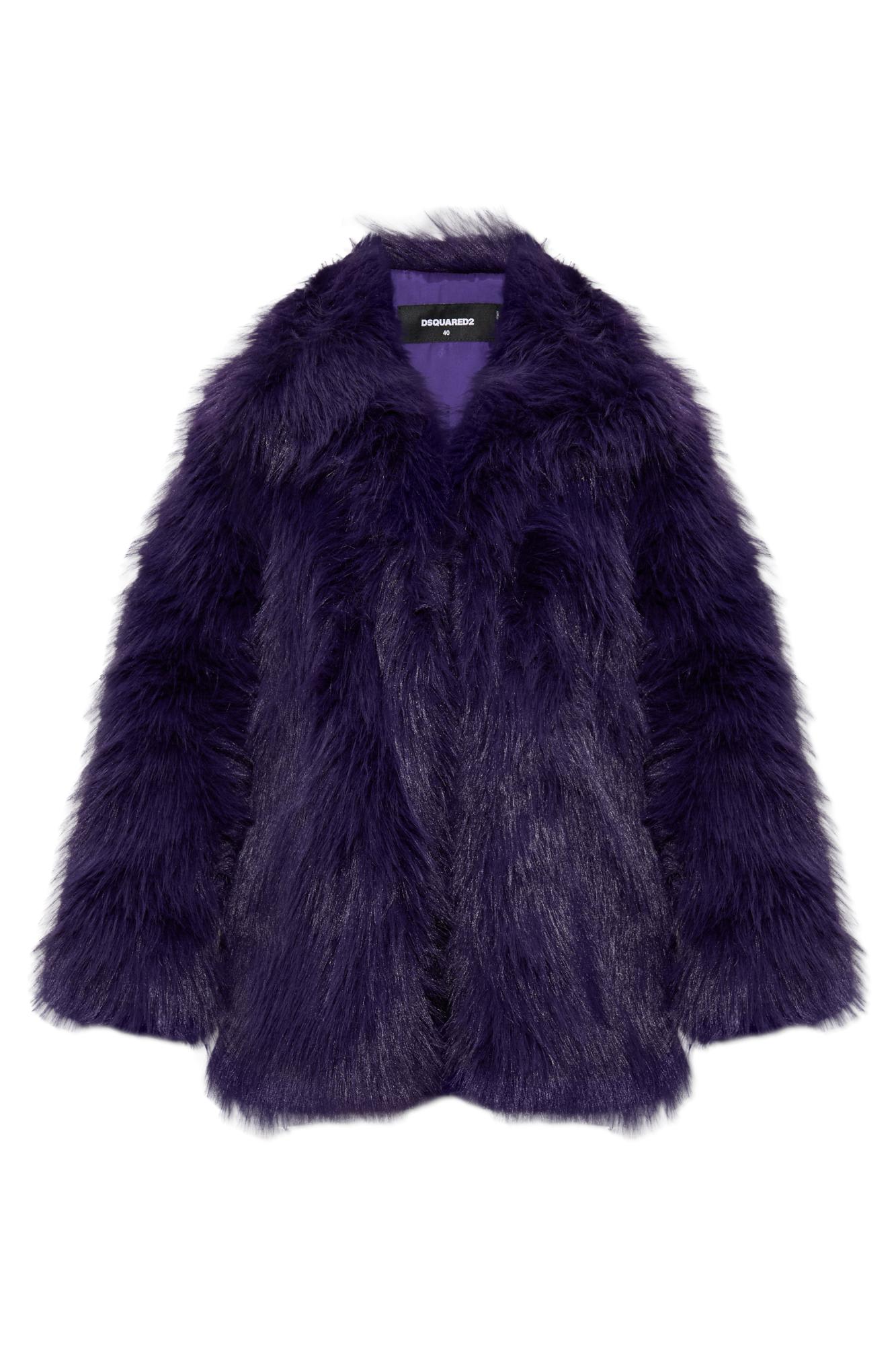 Dsquared2 Venus Coat In Purple