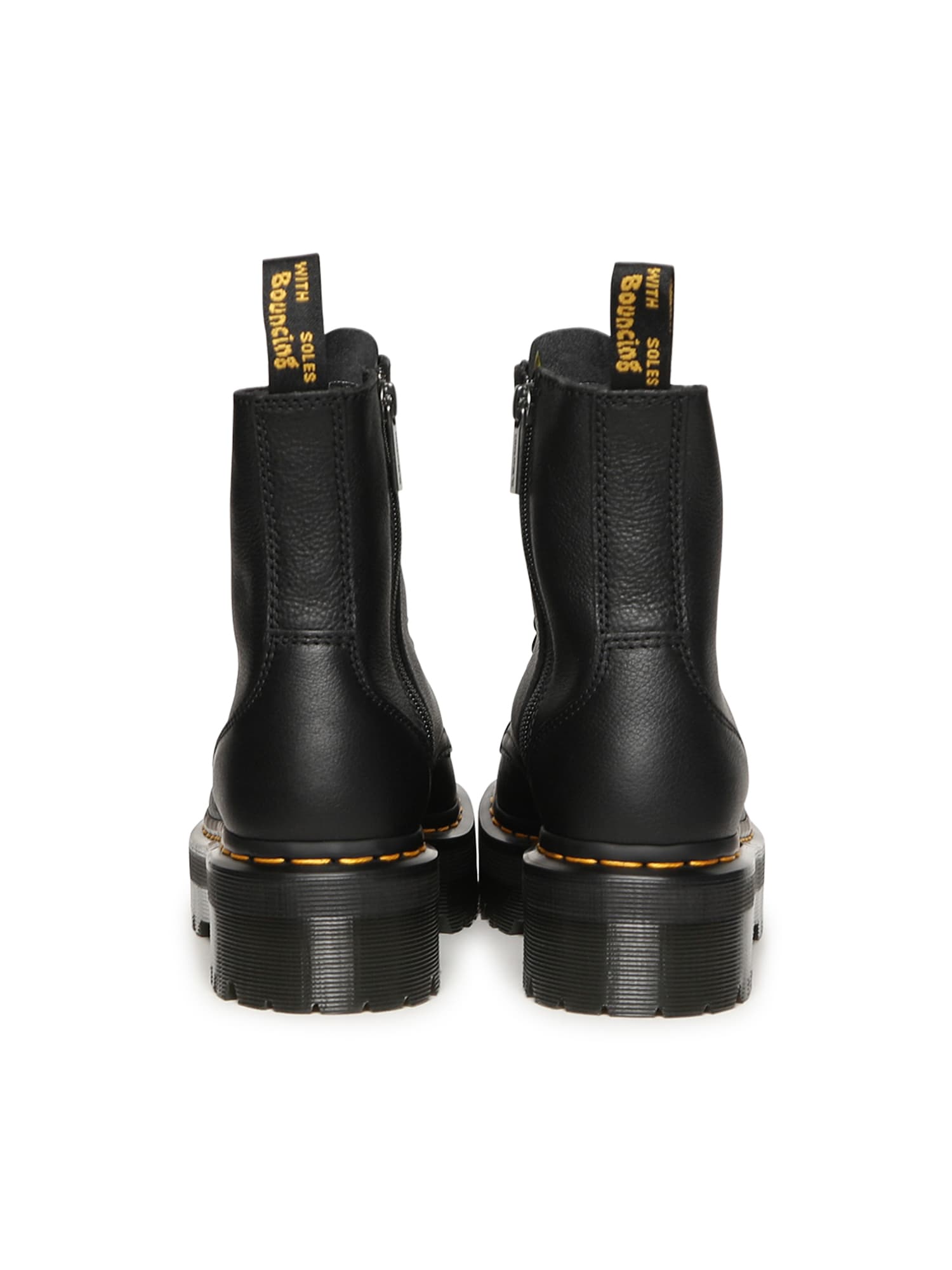 Dr. Martens Jadon Iii Leather Platform Boots In Black