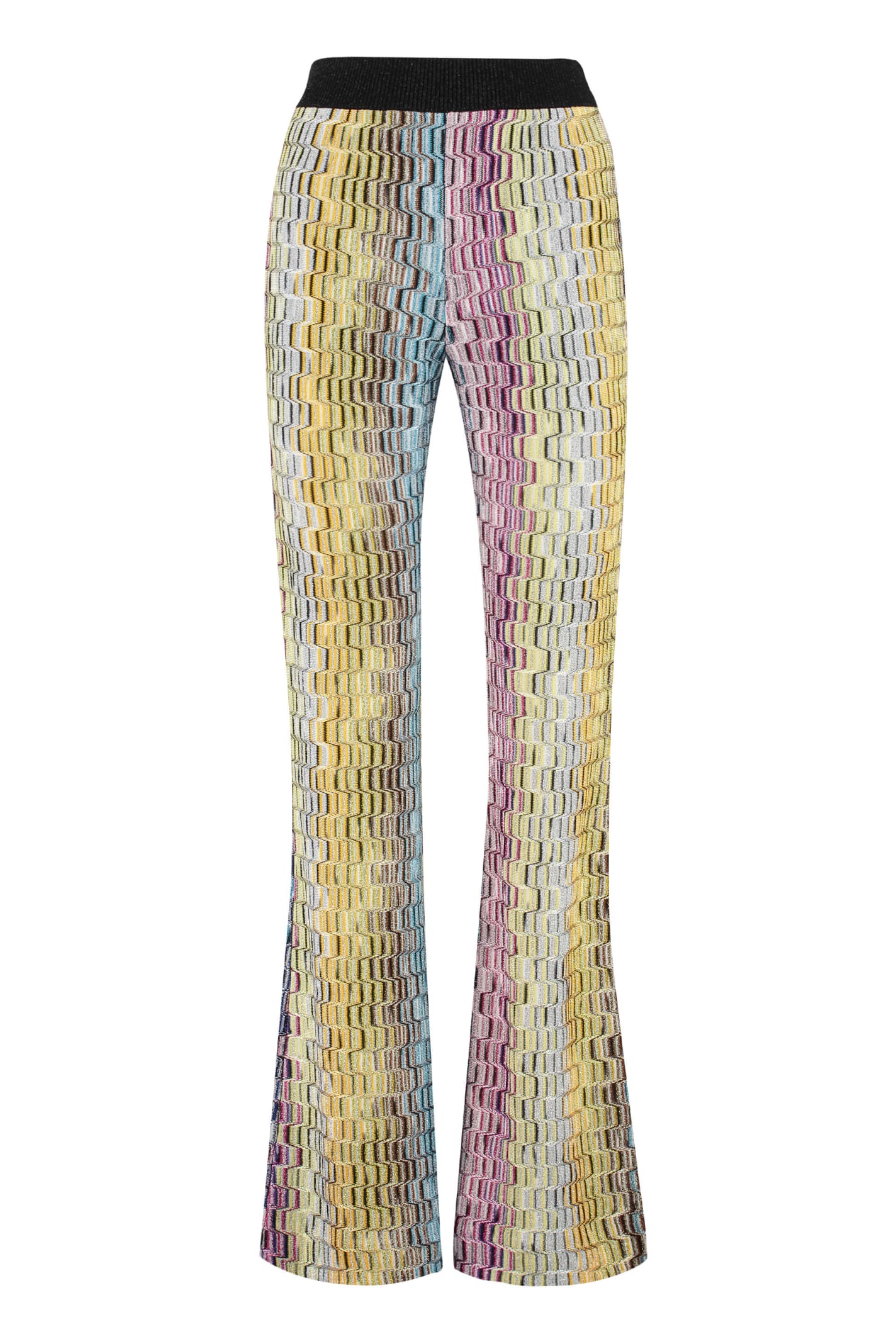Missoni Lurex Knit Trousers In Multicolor