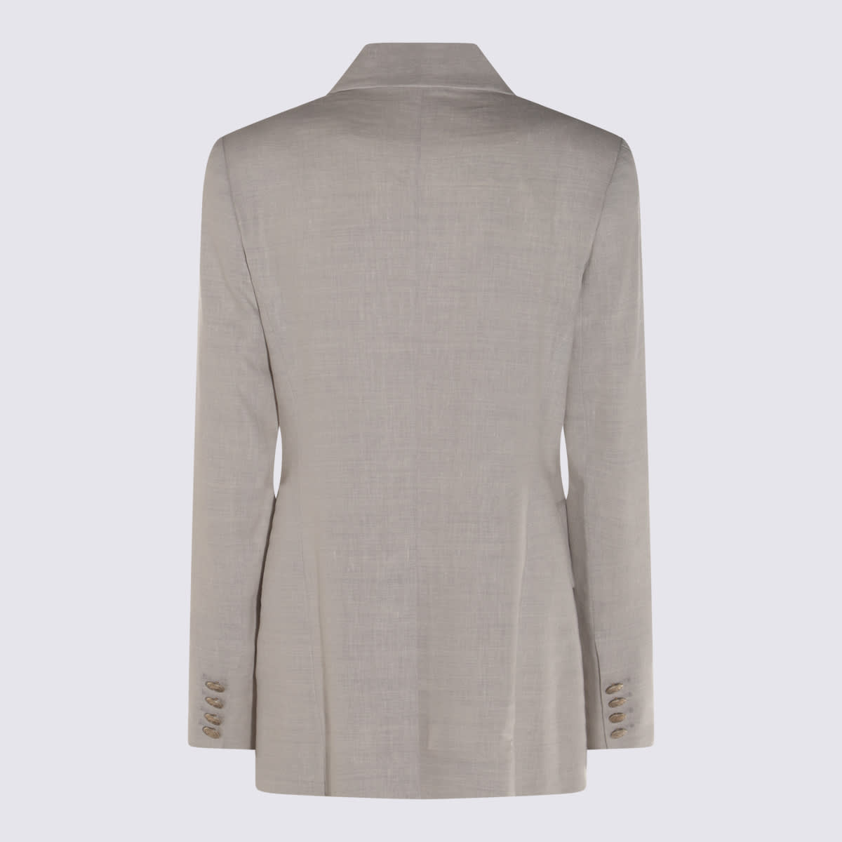 Shop Eleventy White Linen Blazer
