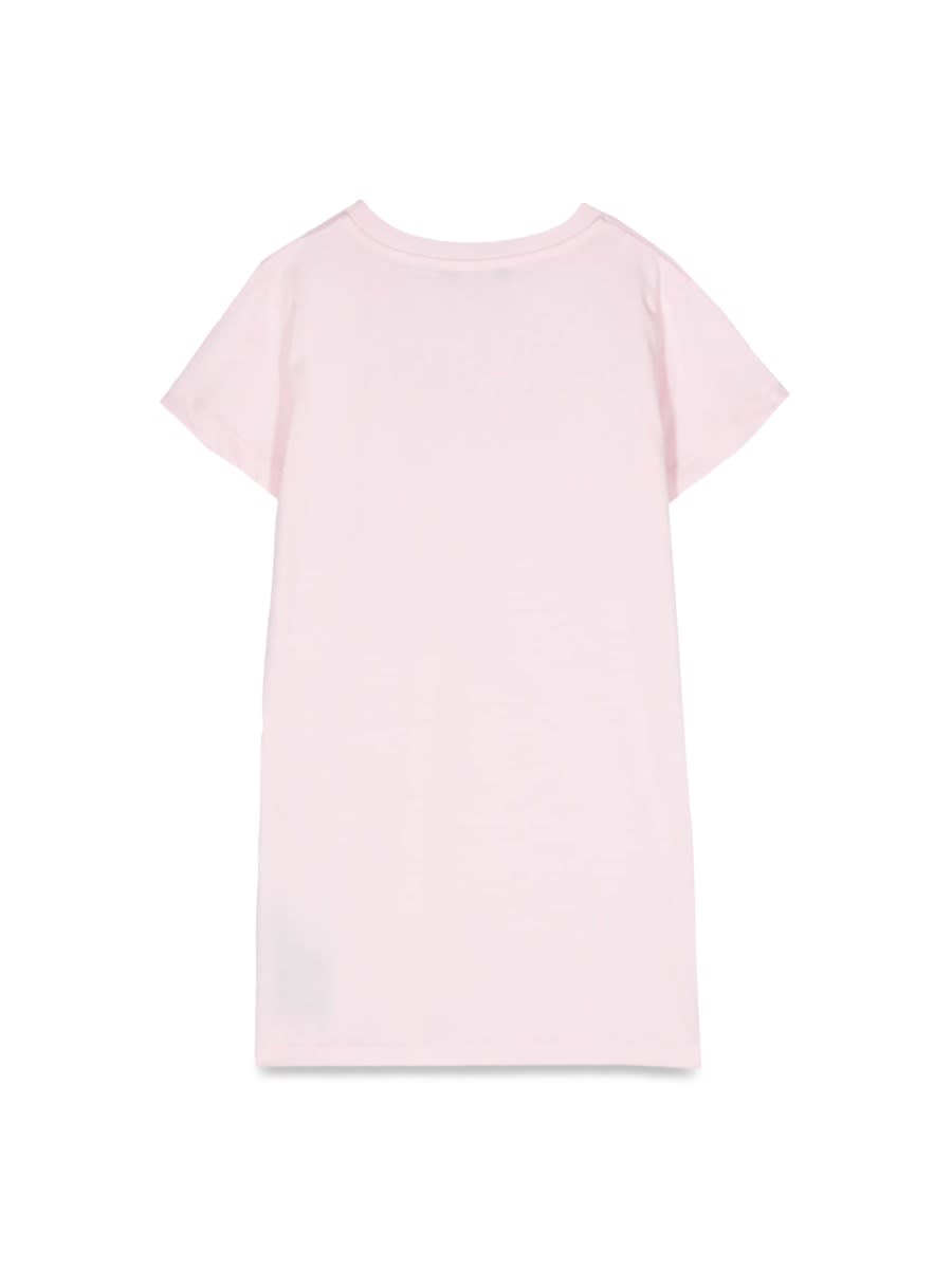 Shop Balmain Jesrsey Dress In Purple