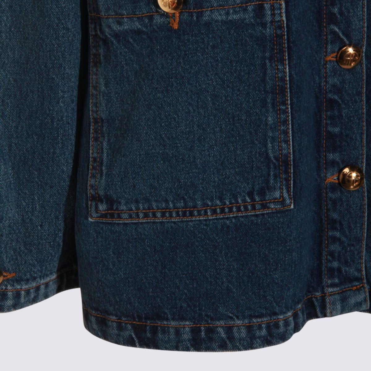 Anine Bing Womens Clean Indigo Denim Luca Relaxed-fit Denim Jacket In Blue