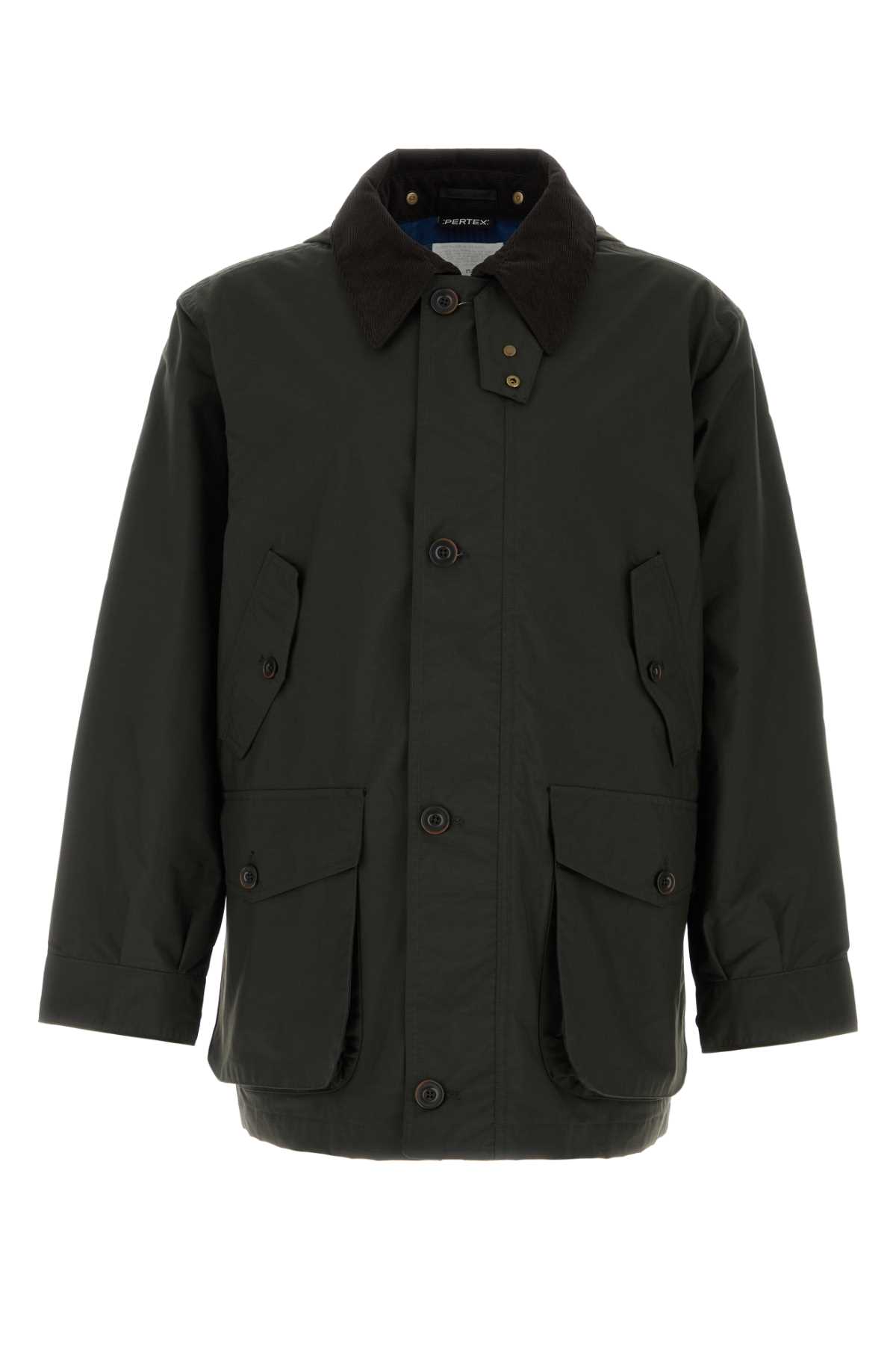 Nanamica Dark Green Nylon Jacket In Black