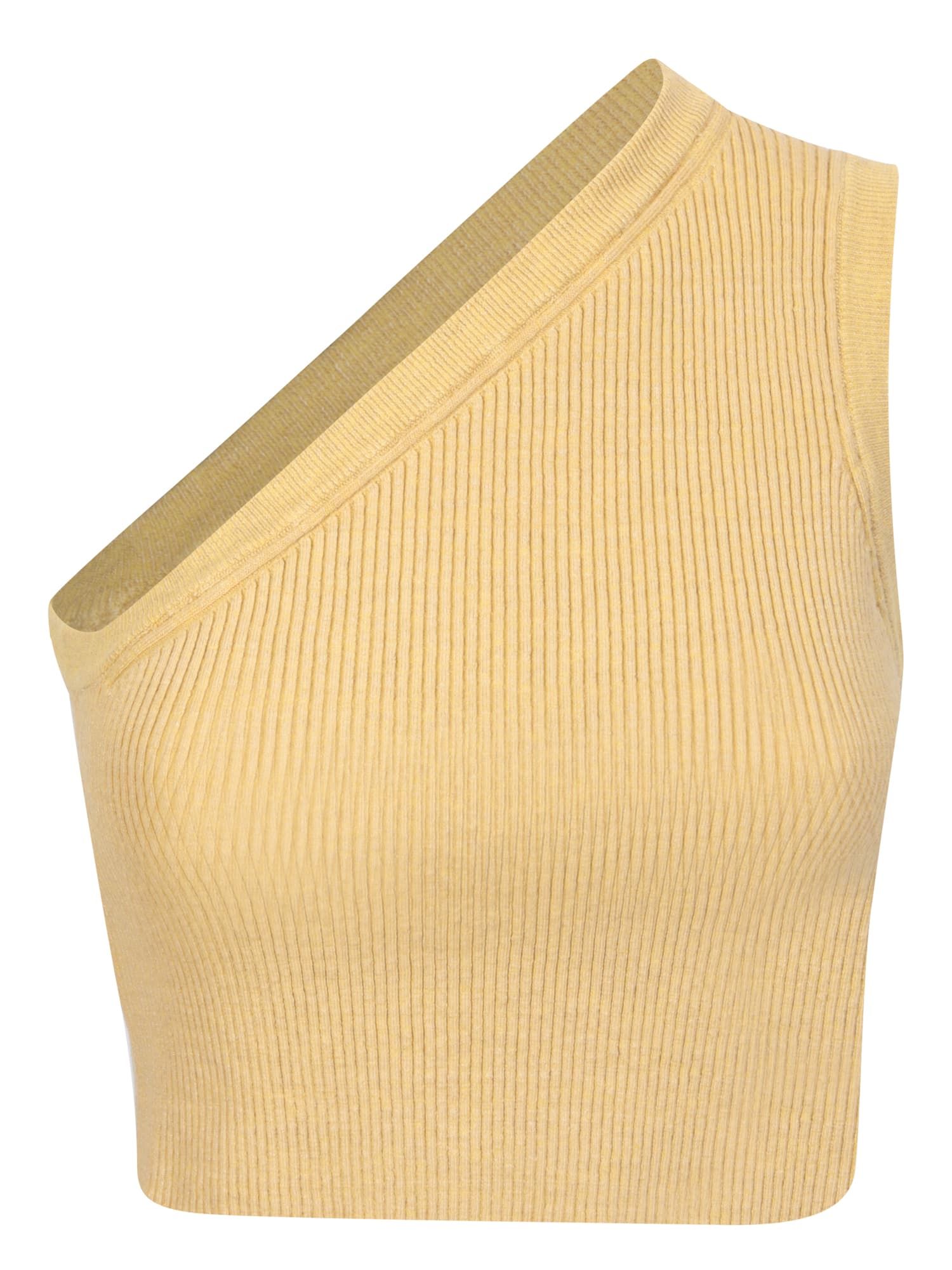 JACQUEMUS LA MAILLE ASCU TOP YELLOW