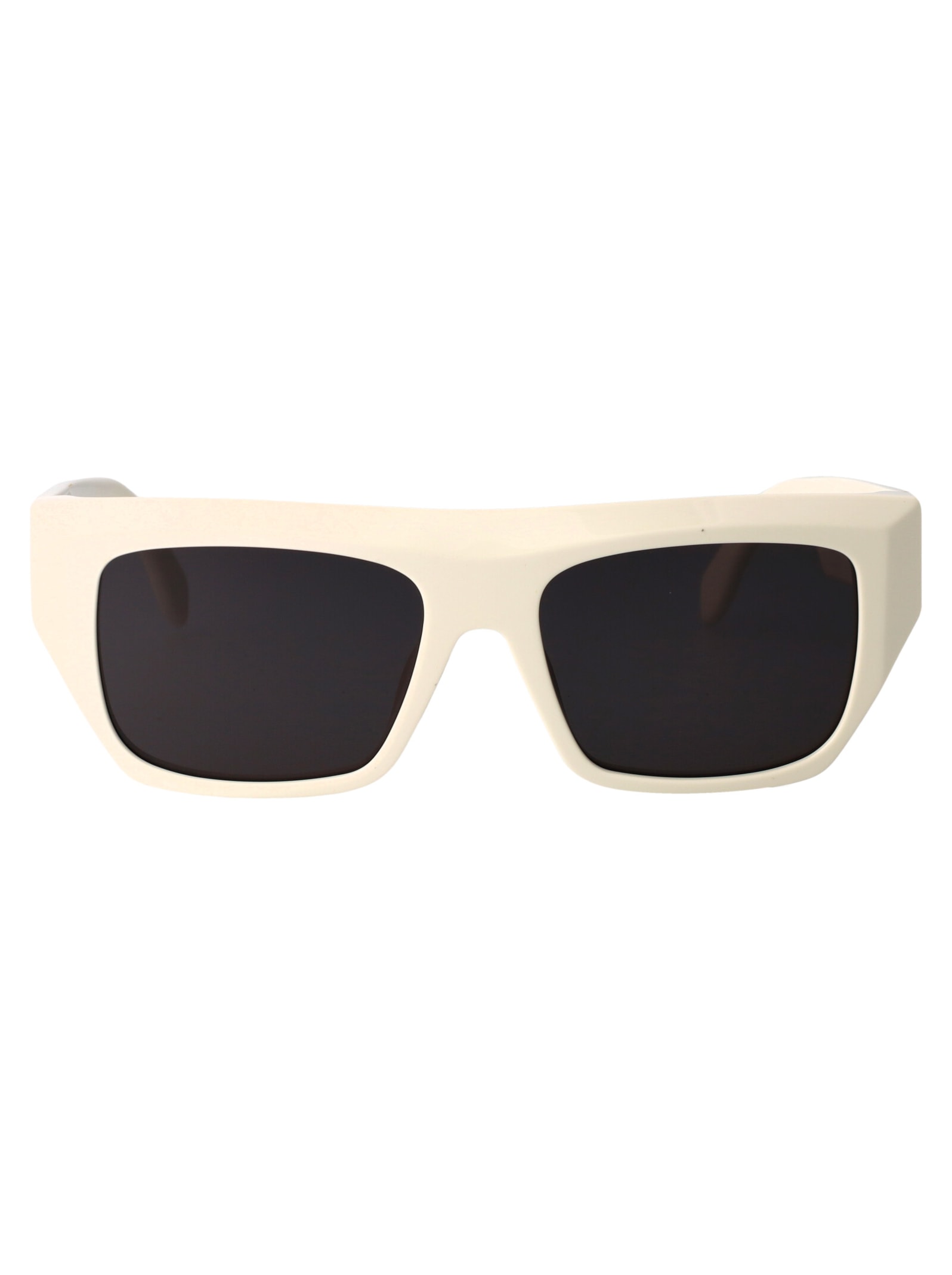 Shop Palm Angels Niland Sunglasses In 0107 White