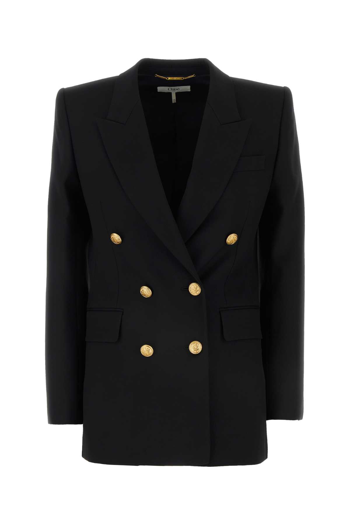 Shop Chloé Black Wool Blazer