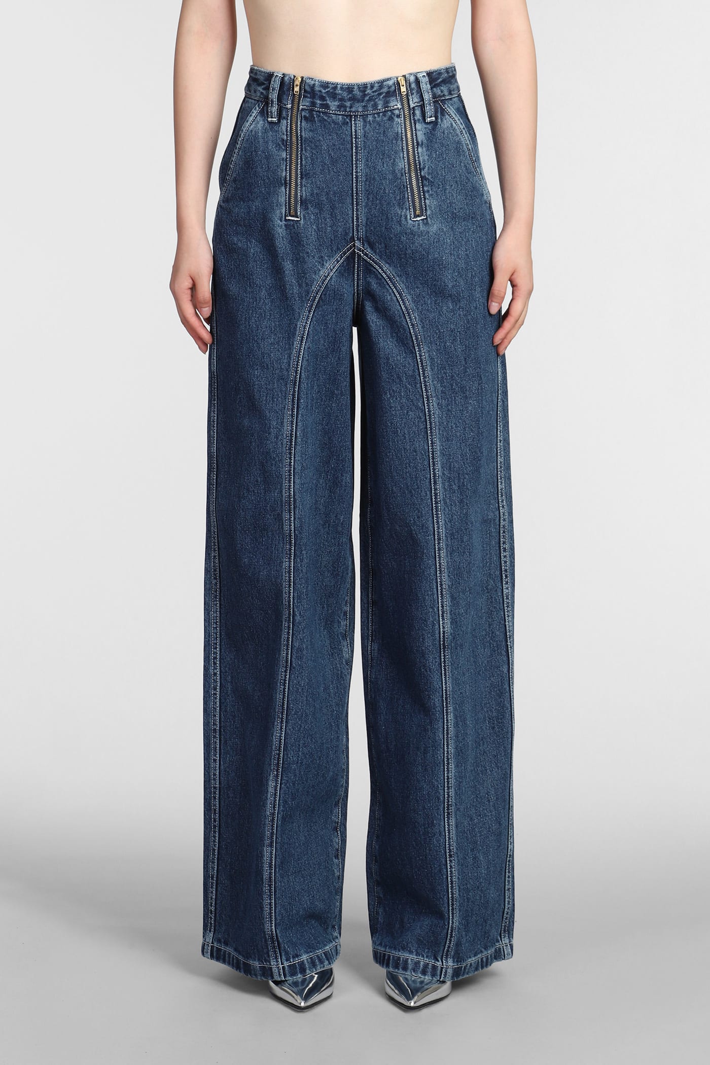 Jeans In Blue Cotton
