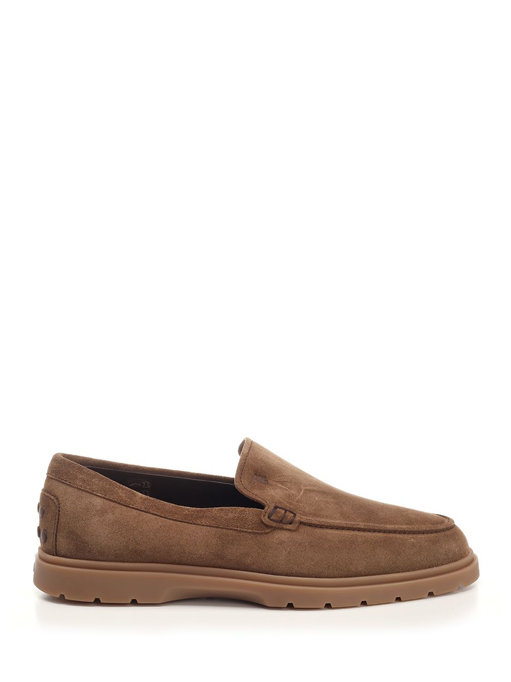 Shop Tod's Loafers Slipper In Suede In Brown