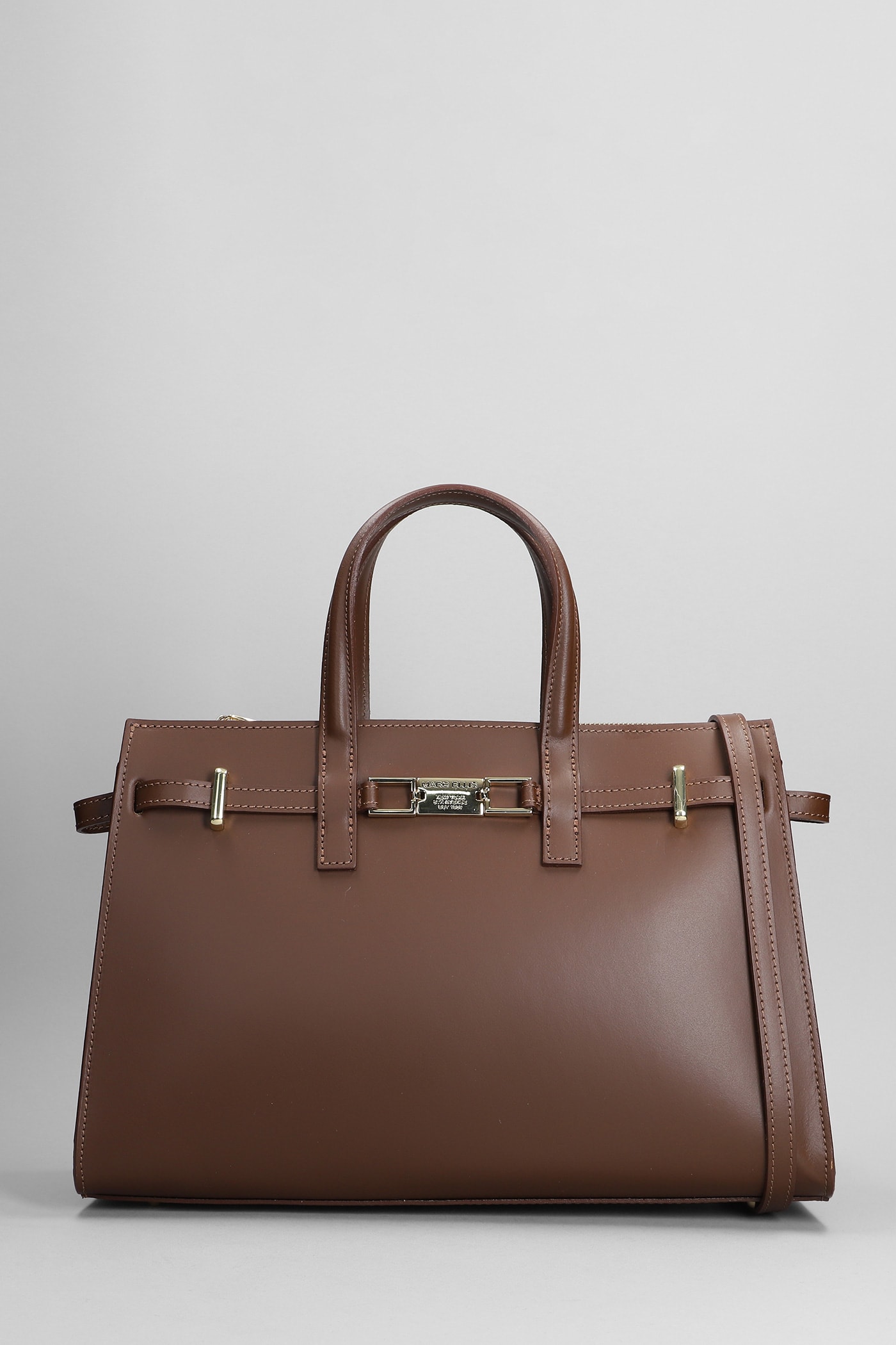 Lady L Tote In Brown Faux Leather