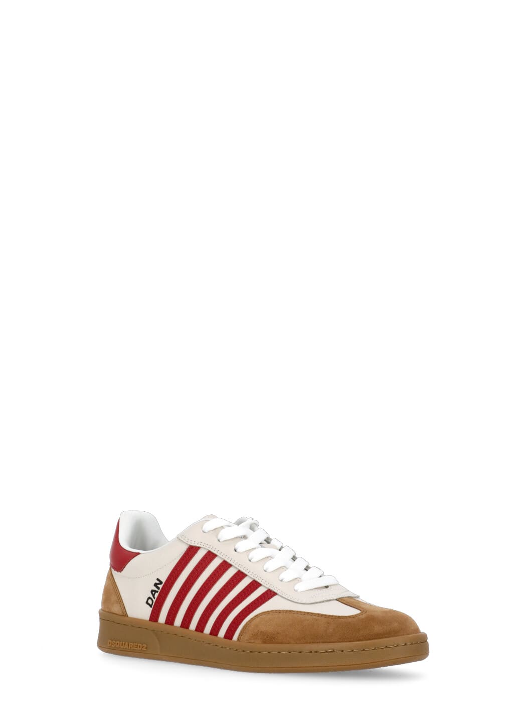 Shop Dsquared2 Boxer Sneakers In Beige