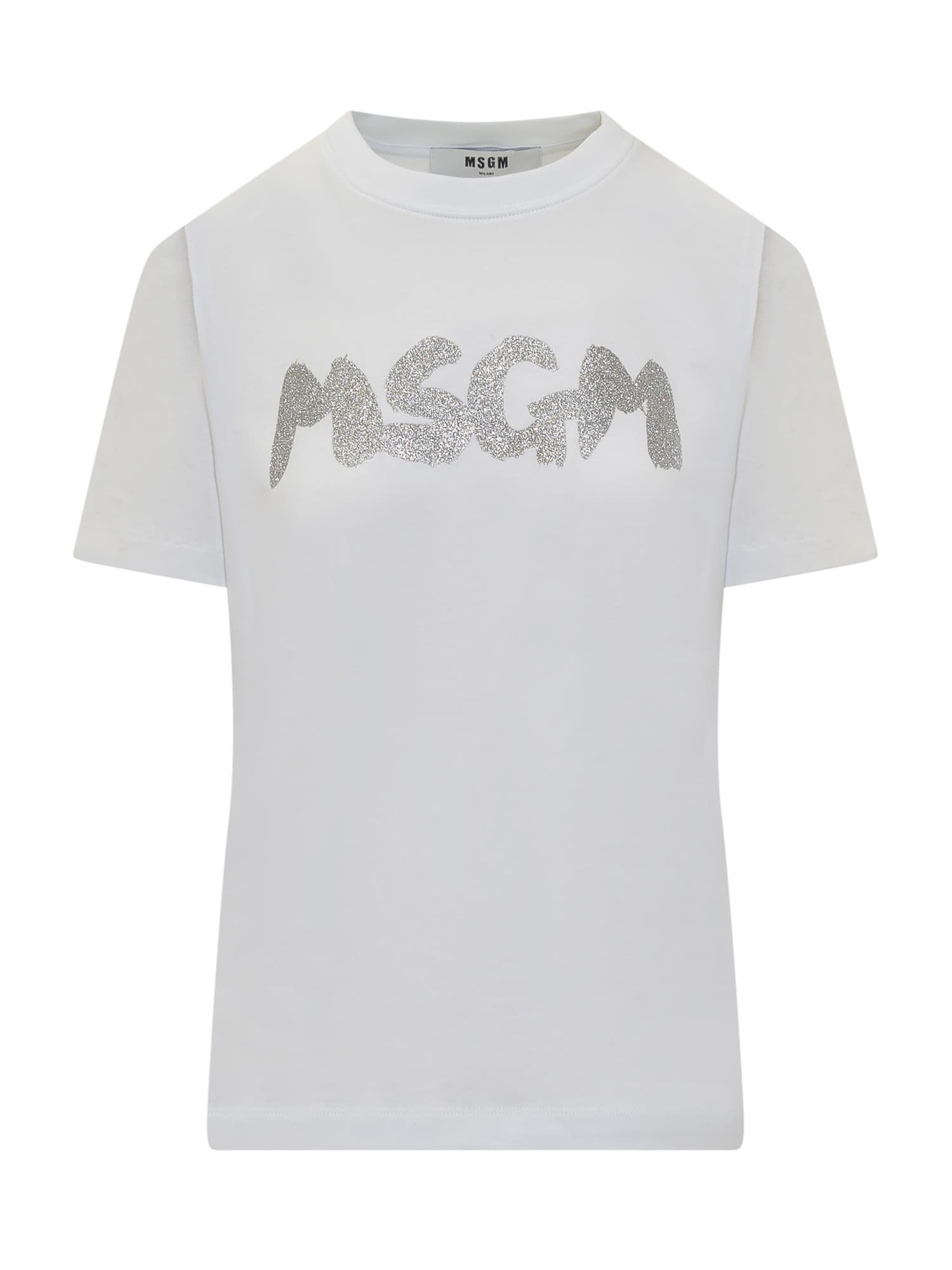 Msgm T-shirt In Optical White