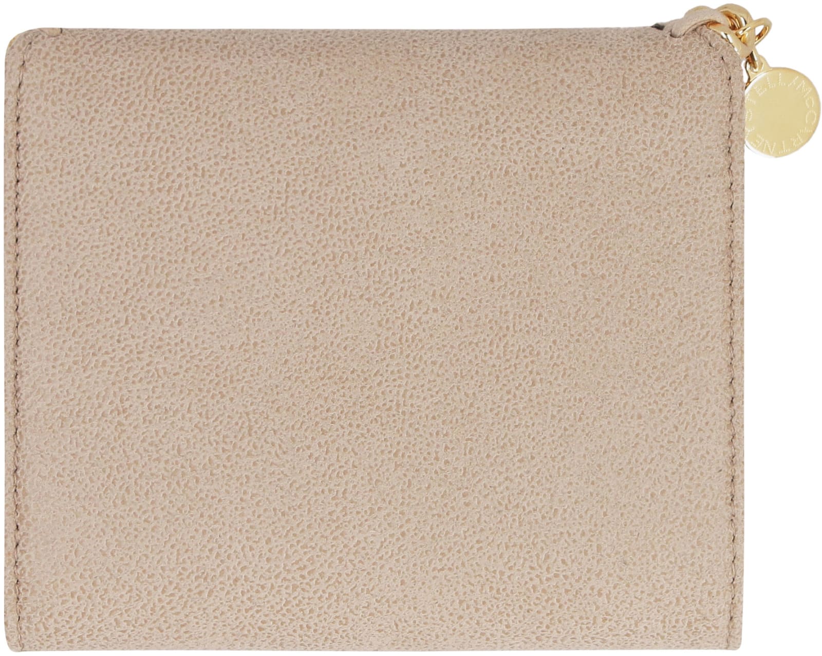 Shop Stella Mccartney Falabella Small Flap Wallet In Beige