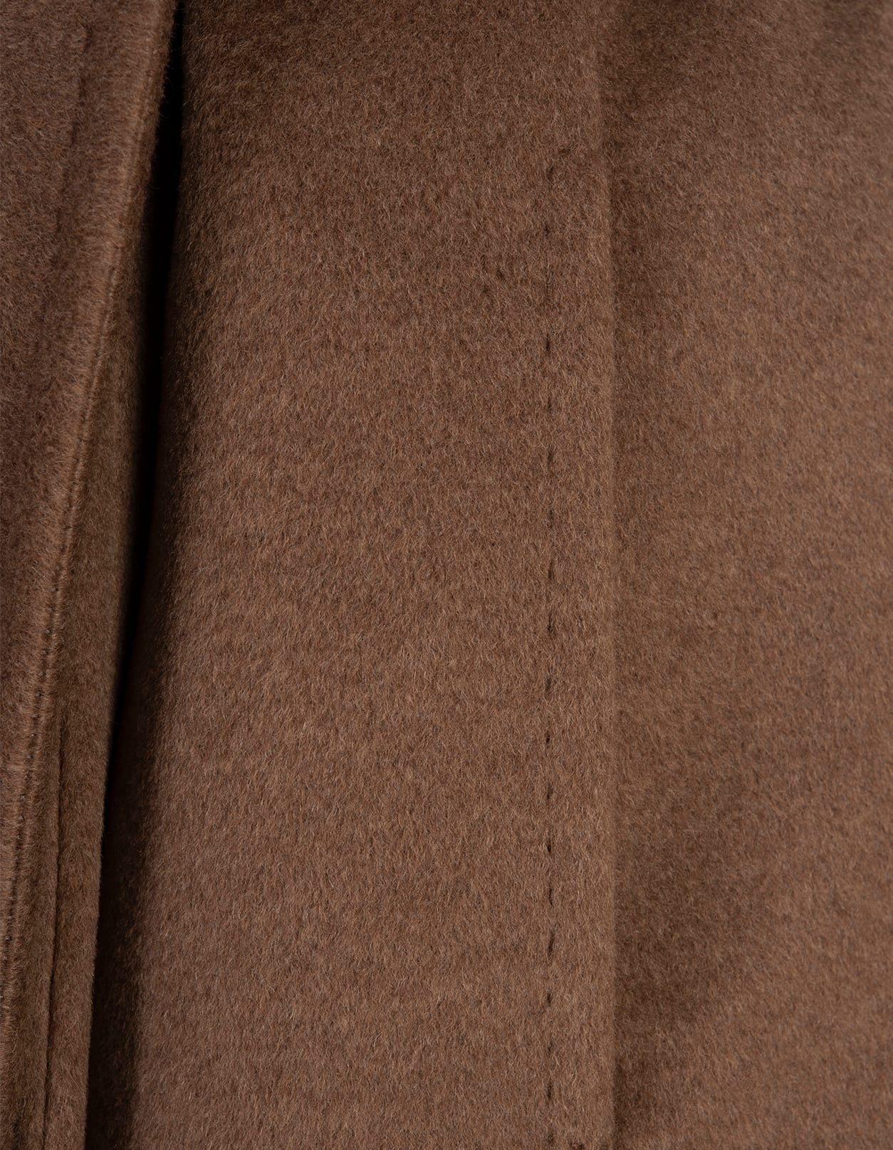 Shop Max Mara Light Brown Fragore Coat In Leather Brown